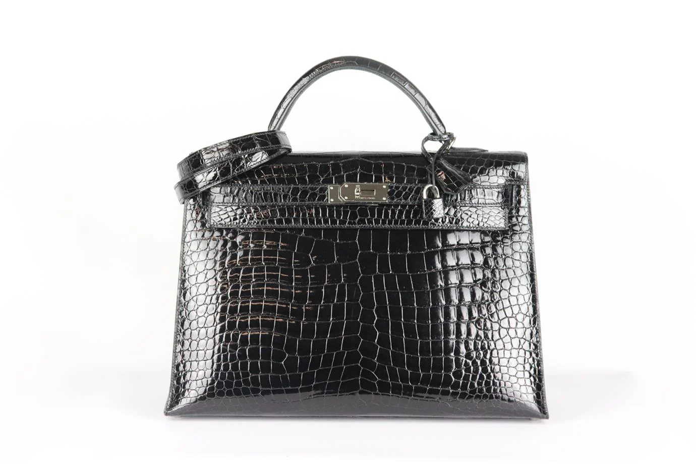 HERMÈS 2011 KELLY SELLIER 40CM CROCODILE PRORSUS LEATHER BAG - Image 5