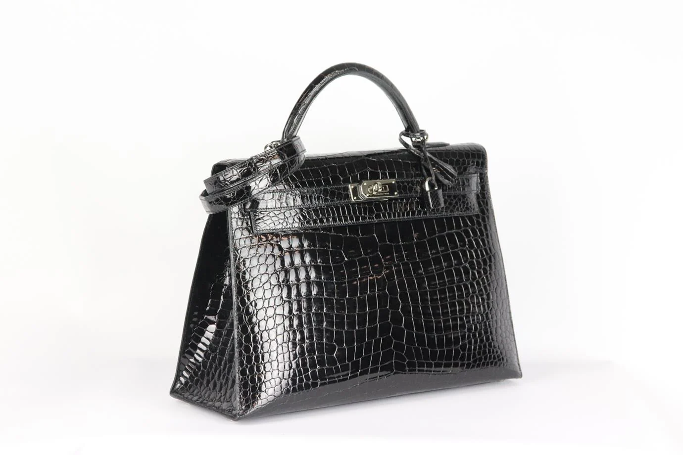 HERMÈS 2011 KELLY SELLIER 40CM CROCODILE PRORSUS LEATHER BAG - Image 6
