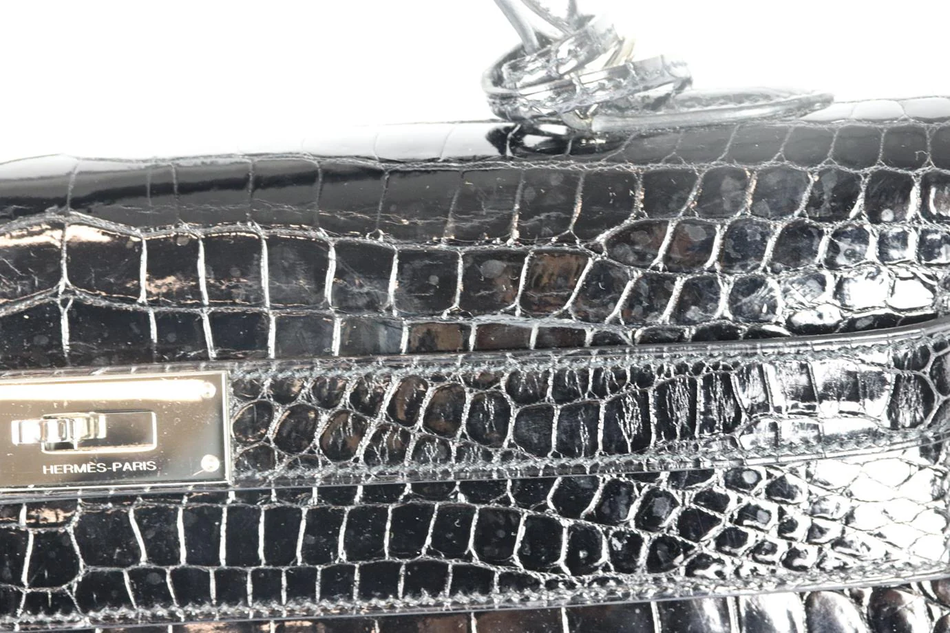 HERMÈS 2011 KELLY SELLIER 40CM CROCODILE PRORSUS LEATHER BAG - Image 9
