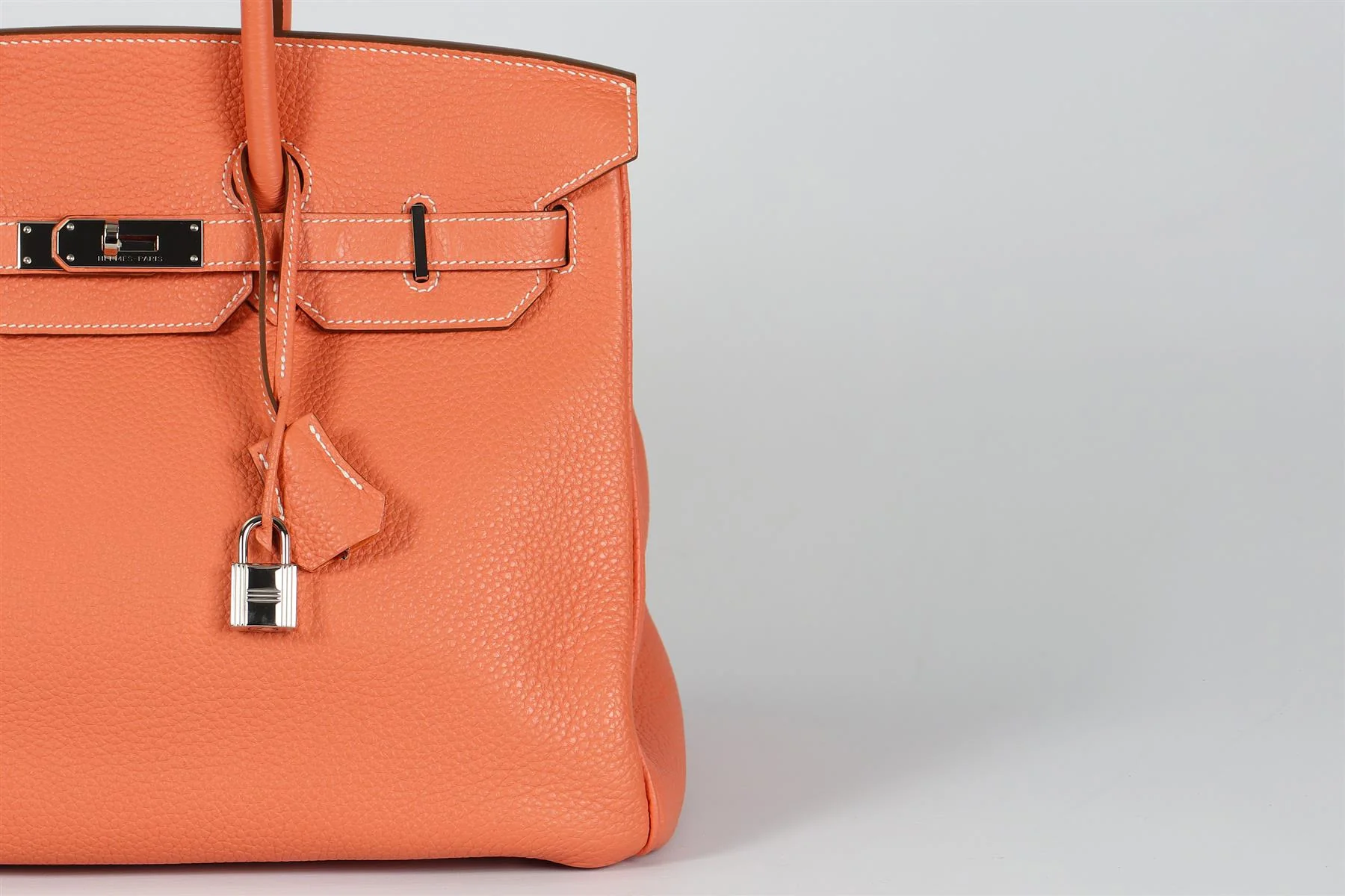 HERMÈS 2013 BIRKIN 35CM CLEMENCE LEATHER BAG - Image 11