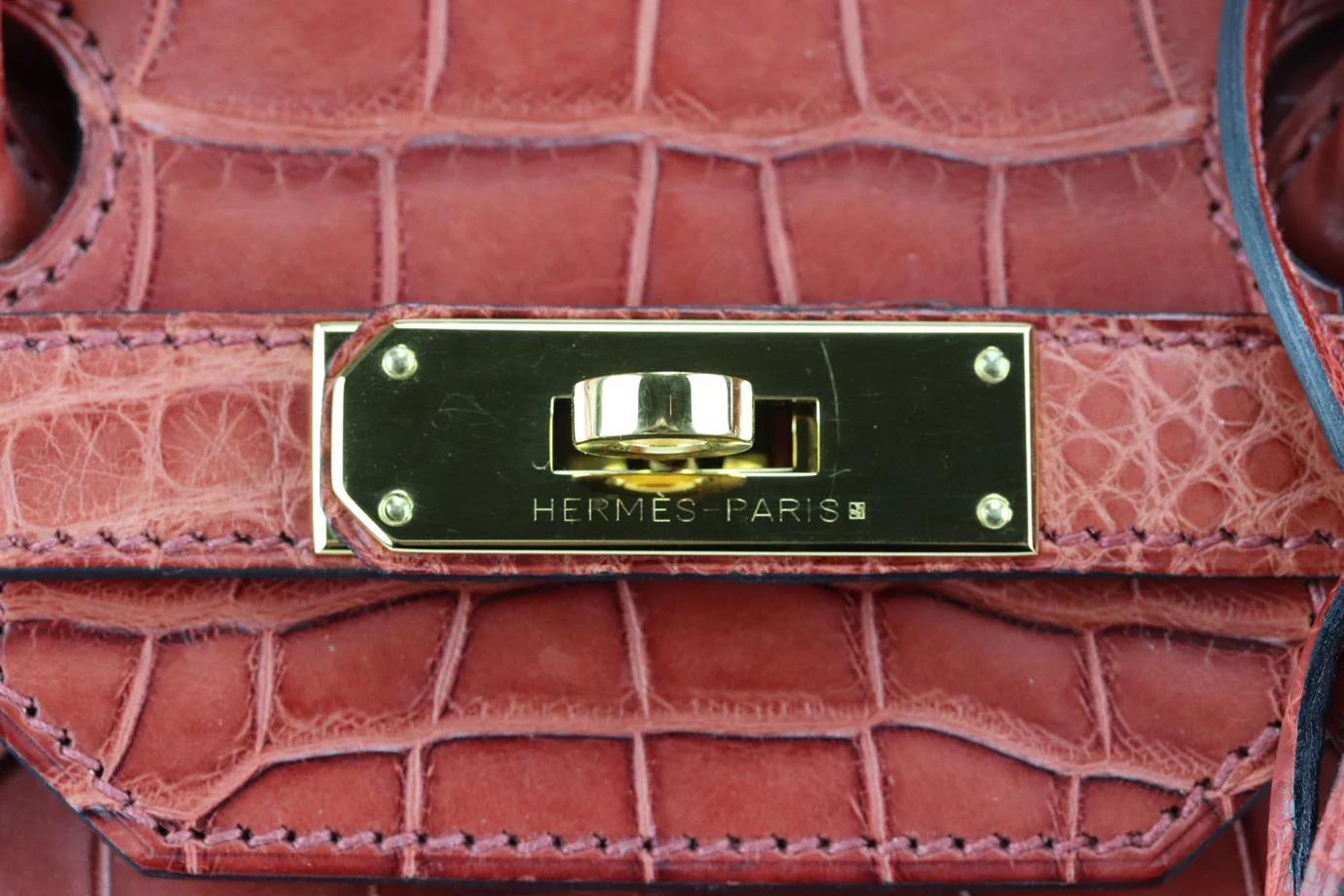 HERMÈS 2013 BIRKIN 35CM MATTE ALLIGATOR MISSISSIPPIENSIS LEATHER BAG - Image 8