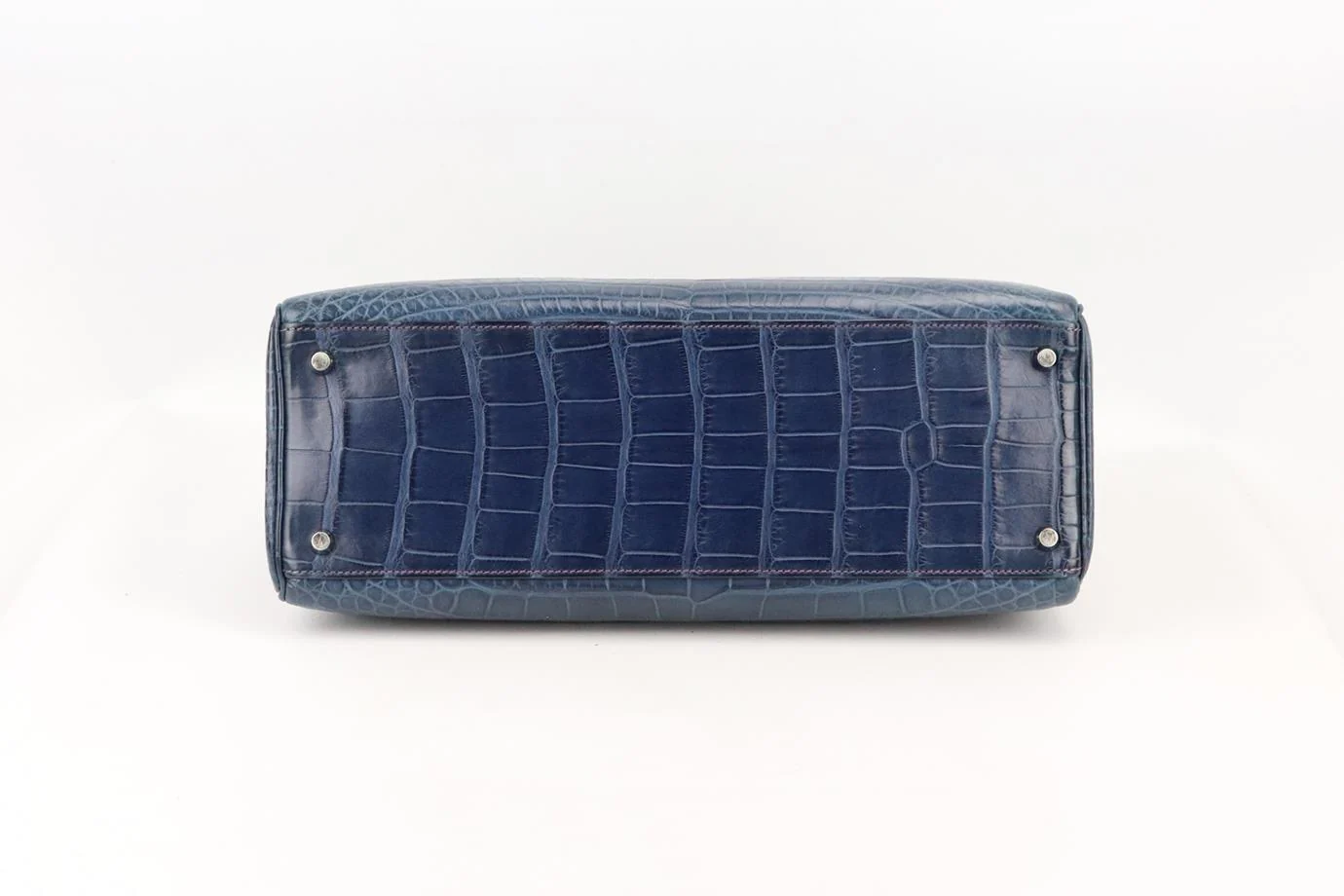 HERMÈS 2013 KELLY 35CM BI-COLOUR MATTE ALLIGATOR MISSISSIPPIENSIS LEATHER BAG - Image 5