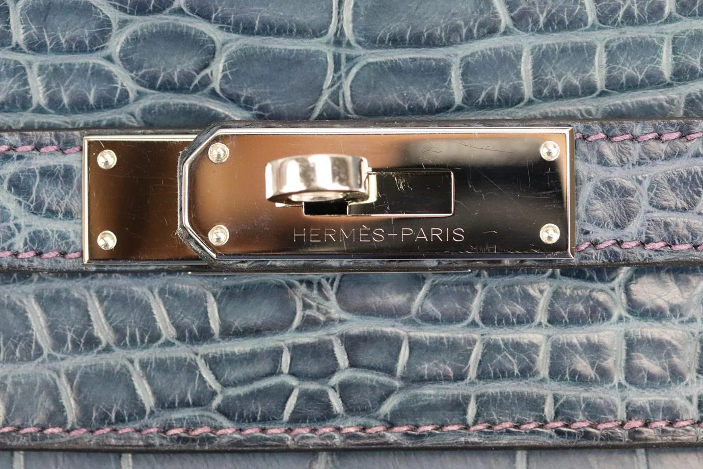 HERMÈS 2013 KELLY 35CM BI-COLOUR MATTE ALLIGATOR MISSISSIPPIENSIS LEATHER BAG - Image 7
