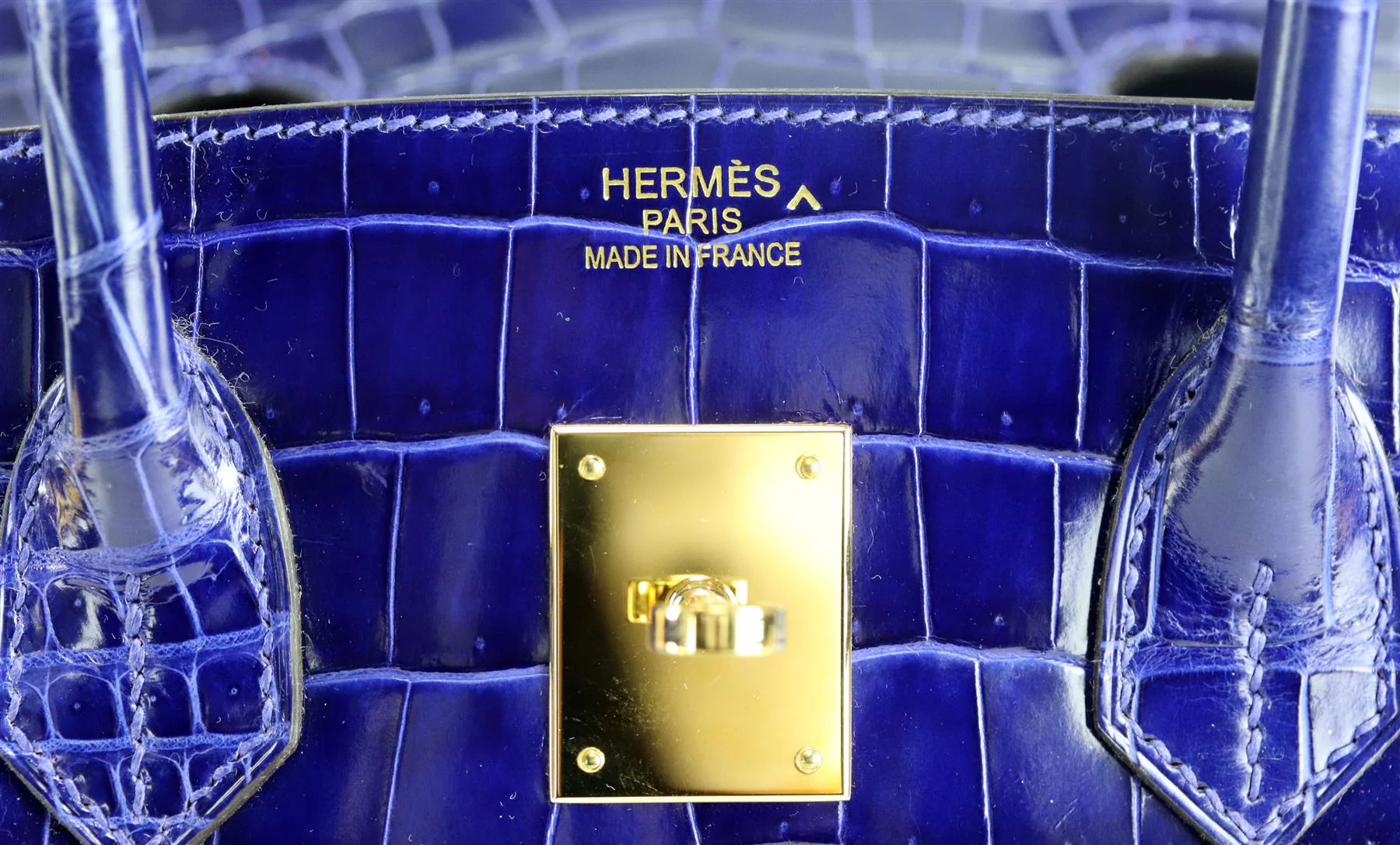 HERMÈS 2014 BIRKIN 35CM POROSUS CROCODILE LEATHER BAG - Image 10