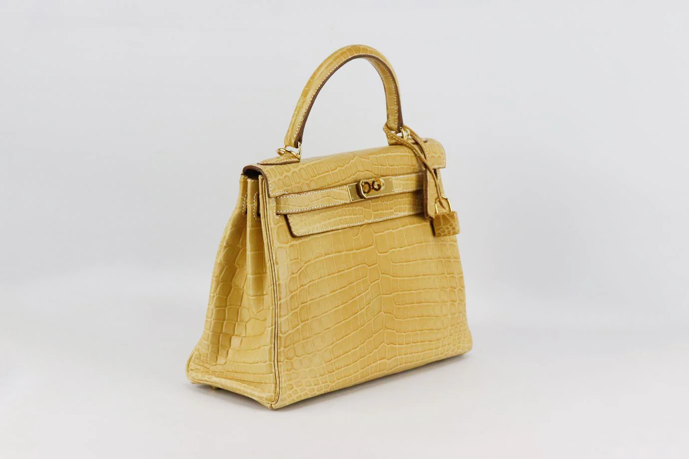HERMÈS 2014 KELLY RETOURNE 28CM MATTE NILOTICUS CROCODILE LEATHER BAG - Image 6