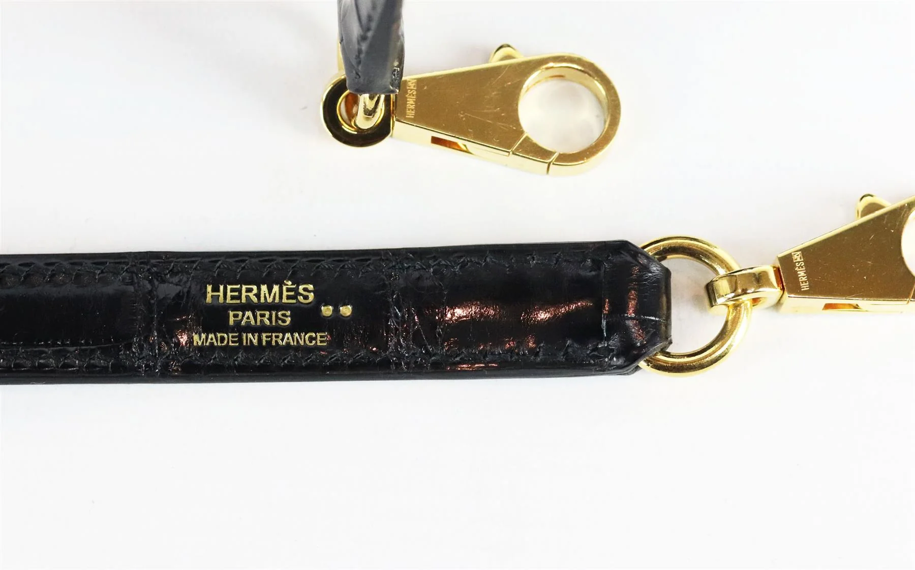 HERMÈS 2014 KELLY SELLIER 32CM POROSUS CROCODILE LEATHER BAG - Image 11