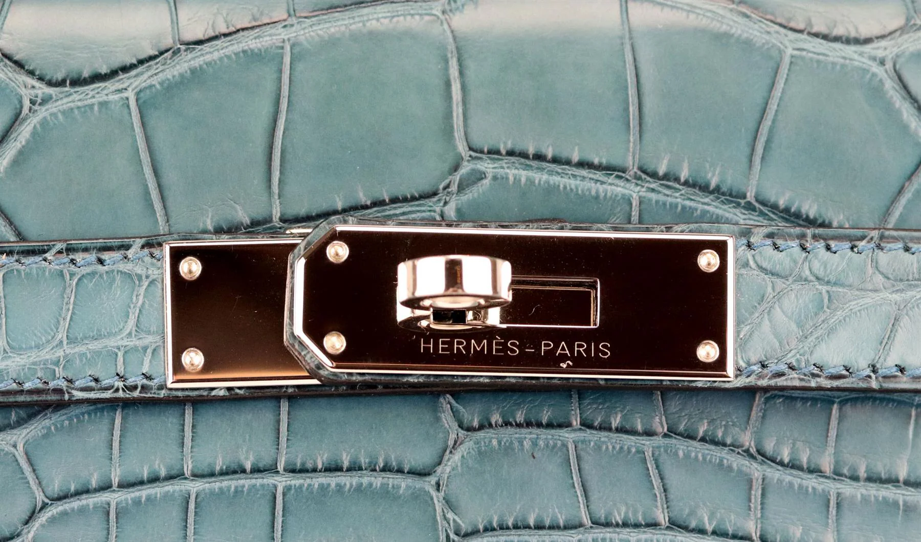 HERMÈS 2015 KELLY 32CM MATTE ALLIGATOR MISSISSIPPIENSIS LEATHER BAG - Image 7