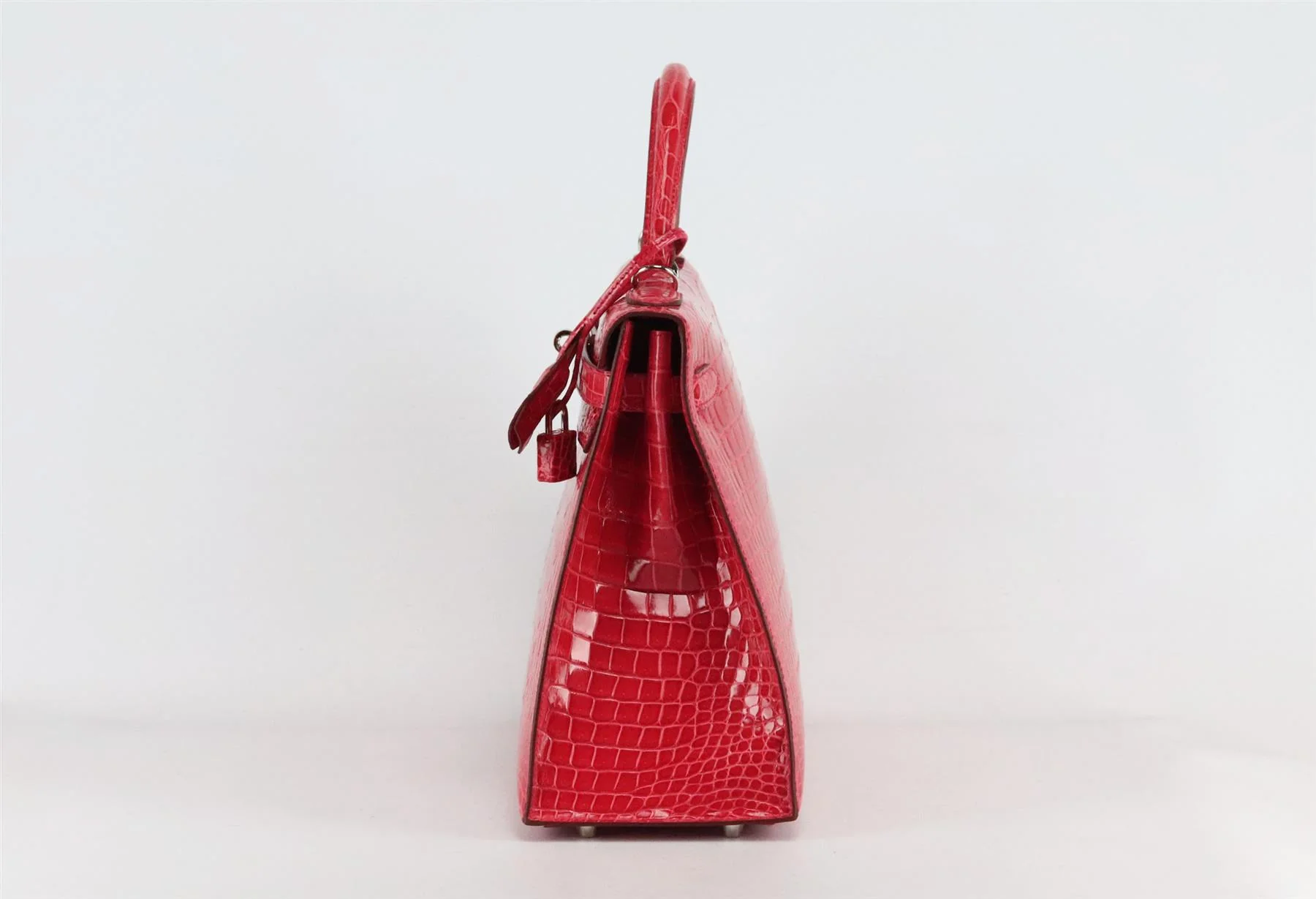HERMÈS 2015 KELLY SELLIER 32CM POROSUS CROCODILE LEATHER BAG - Image 4