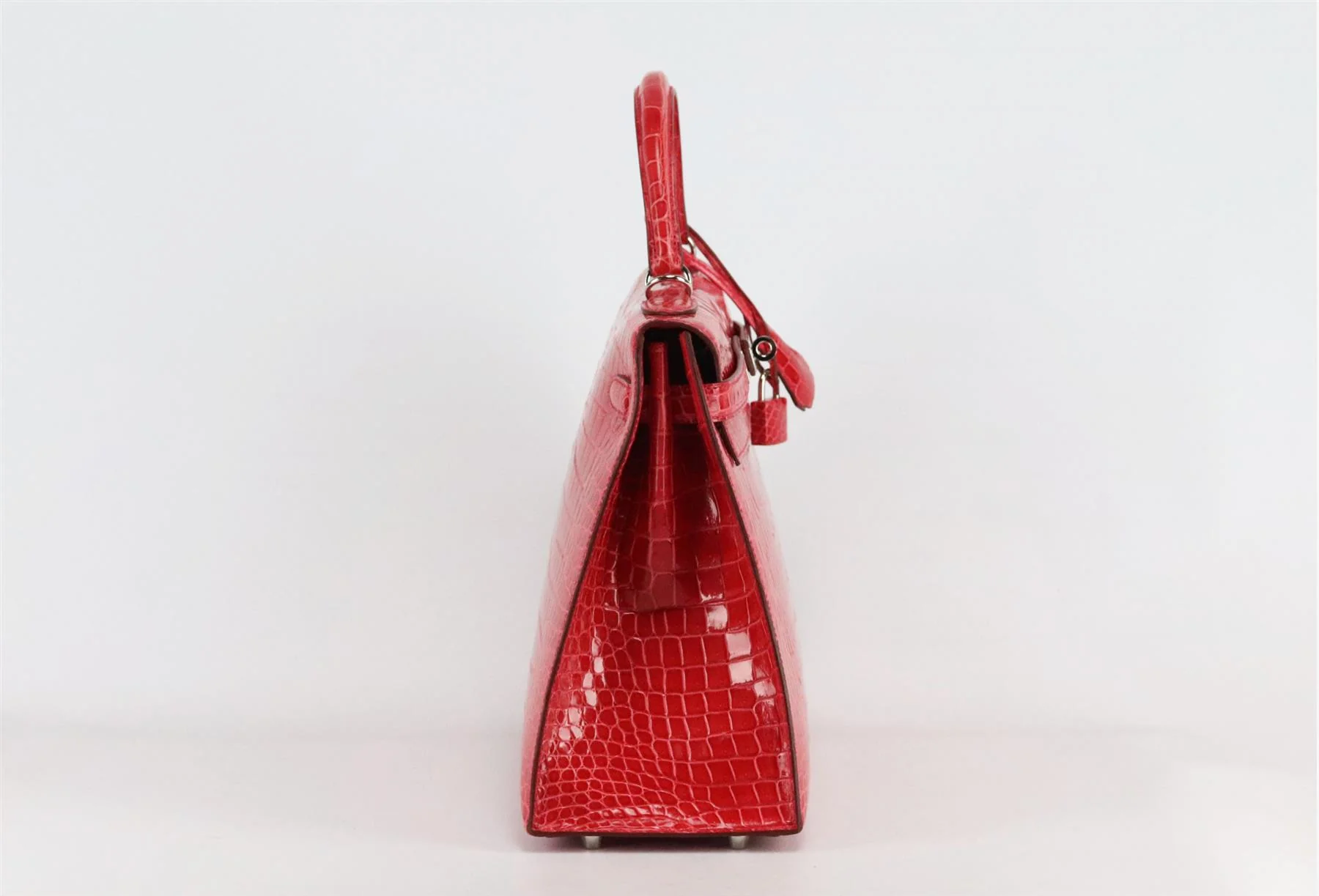 HERMÈS 2015 KELLY SELLIER 32CM POROSUS CROCODILE LEATHER BAG - Image 5
