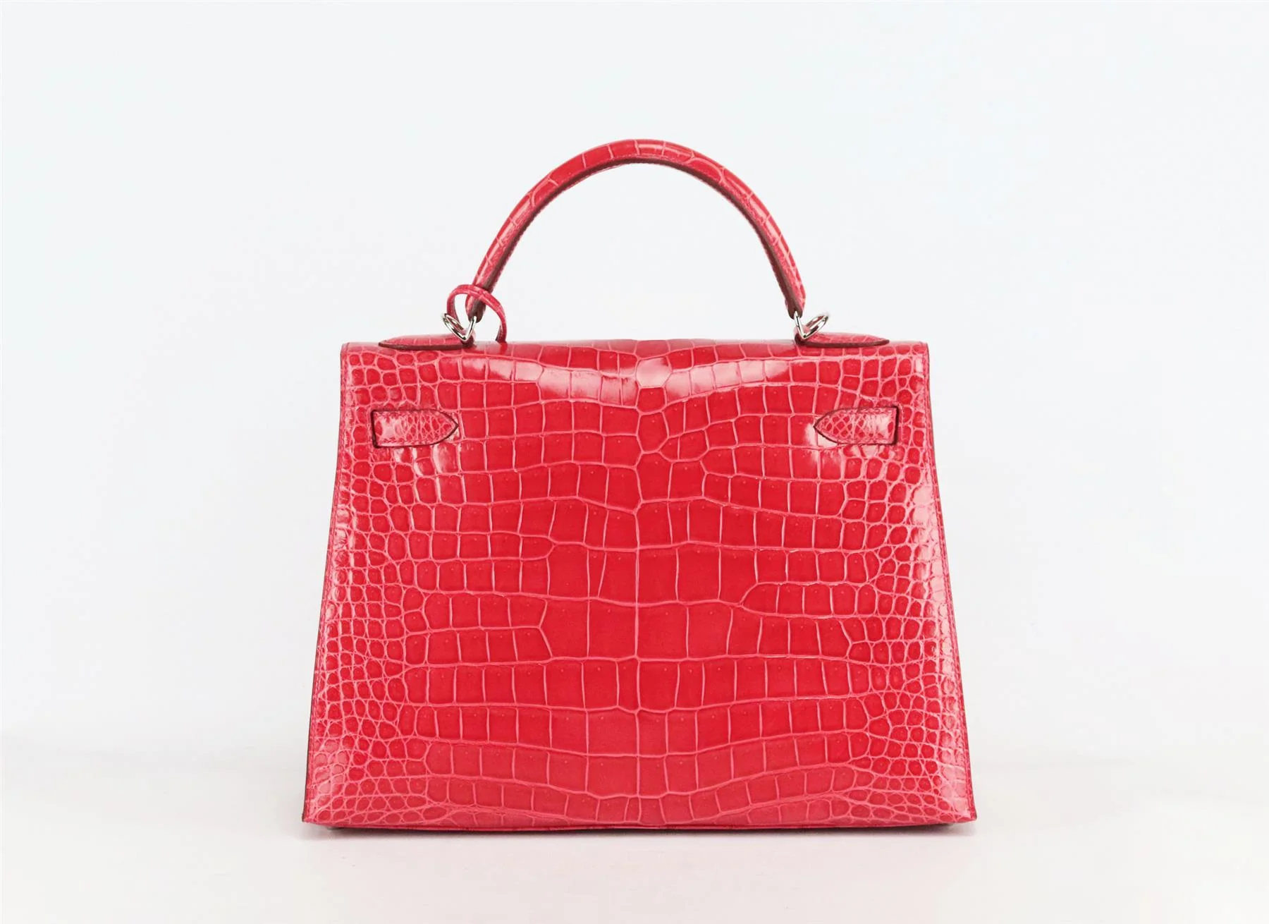 HERMÈS 2015 KELLY SELLIER 32CM POROSUS CROCODILE LEATHER BAG - Image 6