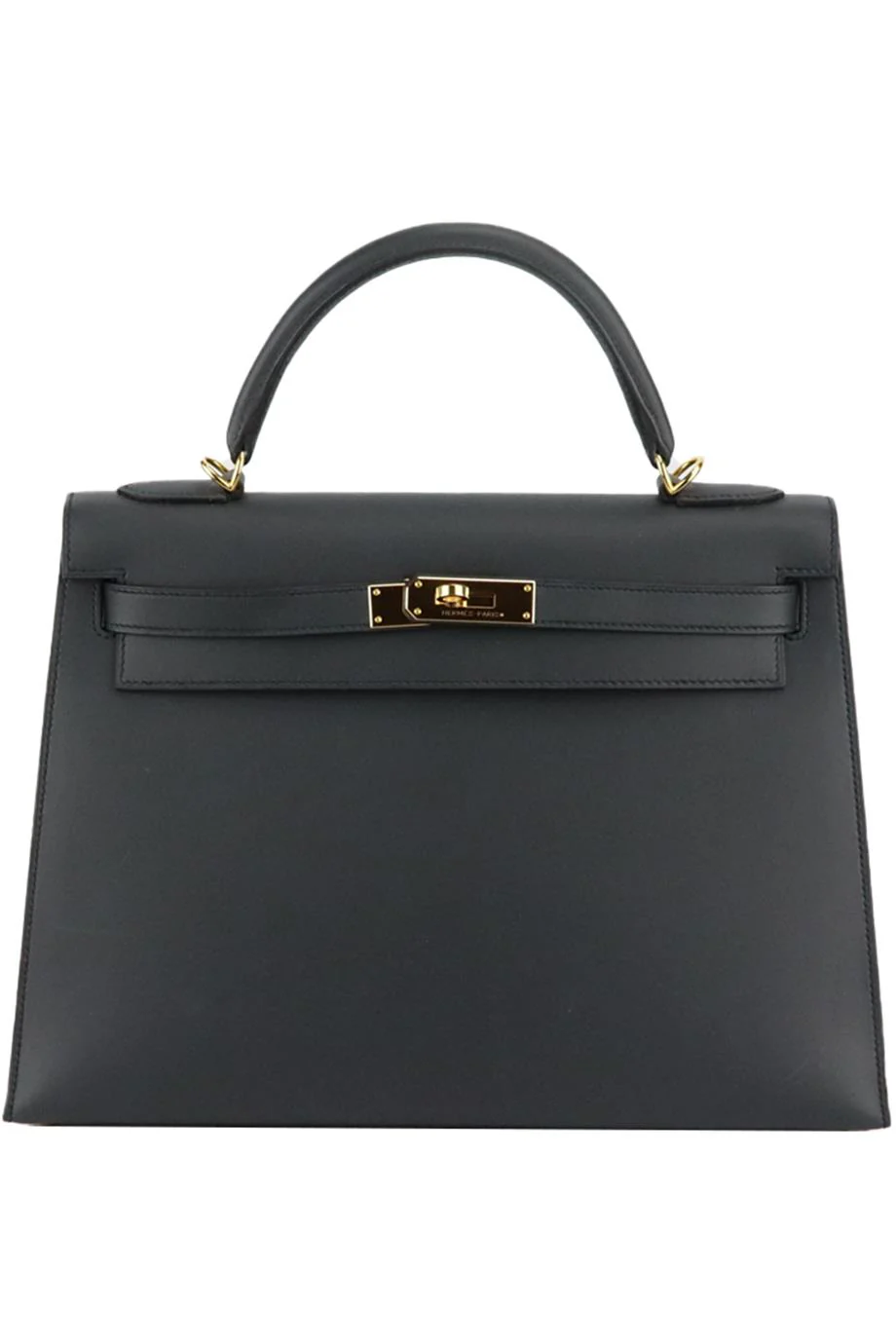 HERMÈS 2015 KELLY SELLIER 32CM SOMBRERO LEATHER BAG