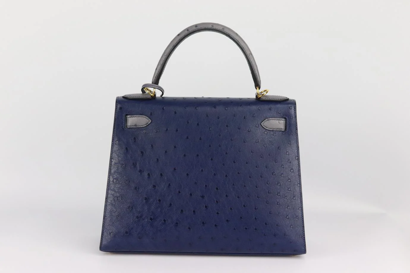 HERMÈS 2017 SPECIAL ORDER KELLY SELLIER 28CM OSTRICH LEATHER BAG - Image 3
