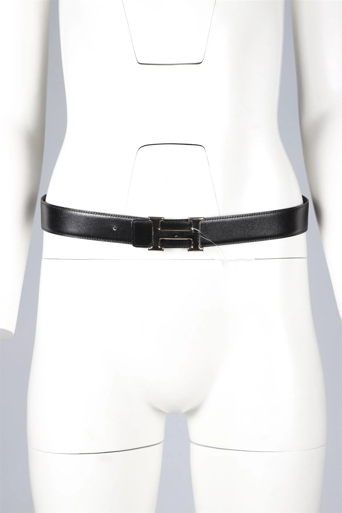 HERMÈS BLACK 2008 CONSTANCE H 32MM LEATHER WAIST BELT 80 CM - Image 8