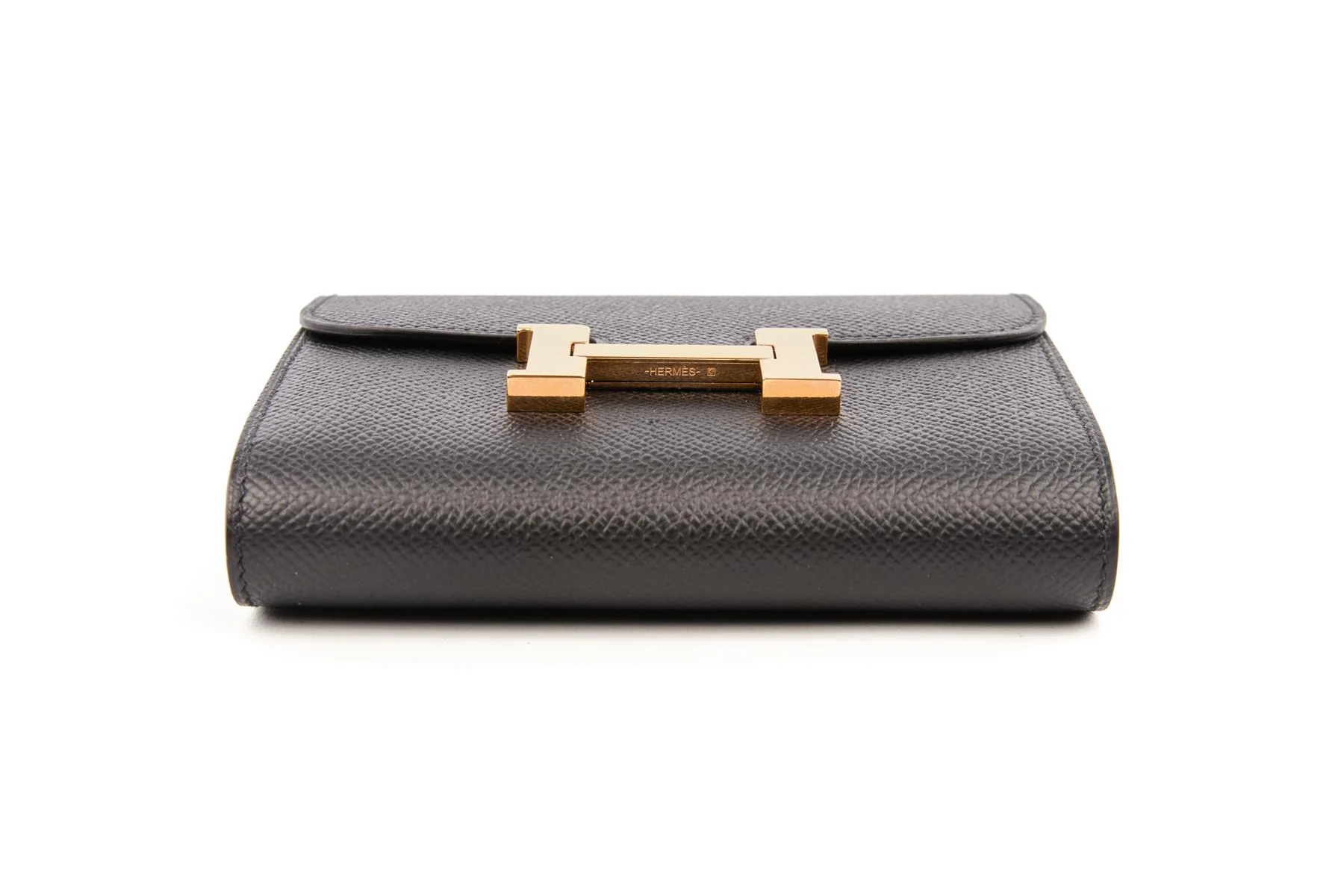 HERMÈS BLACK 2020 CONSTANCE COMPACT EPSOM LEATHER WALLET - Image 7