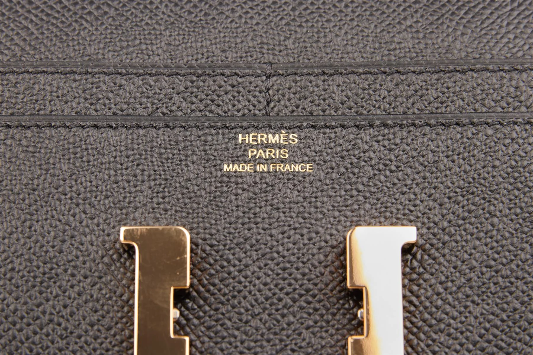 HERMÈS BLACK 2020 CONSTANCE COMPACT EPSOM LEATHER WALLET - Image 9