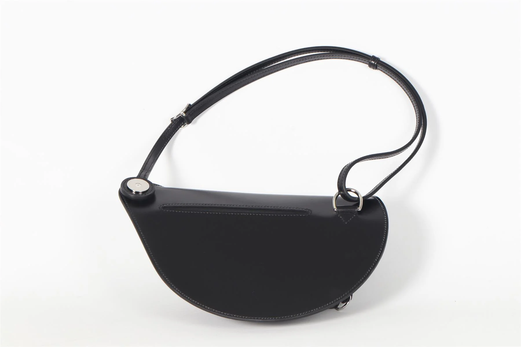 HERMÈS BLACK 2024 PETITE COURSE BOX LEATHER SHOULDER BAG IN NOIR - Image 6