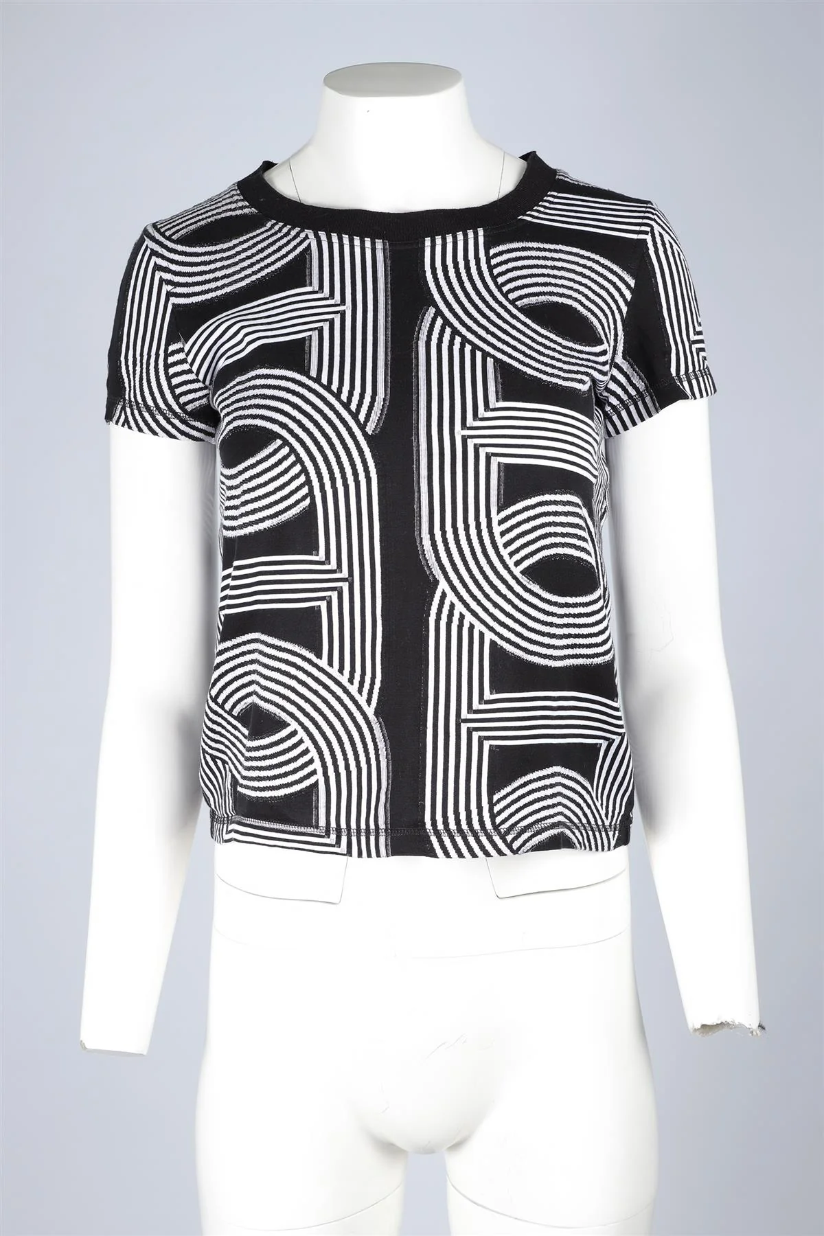 HERMÈS BLACK COTTON T-SHIRT IT 42 UK 10 - Image 2