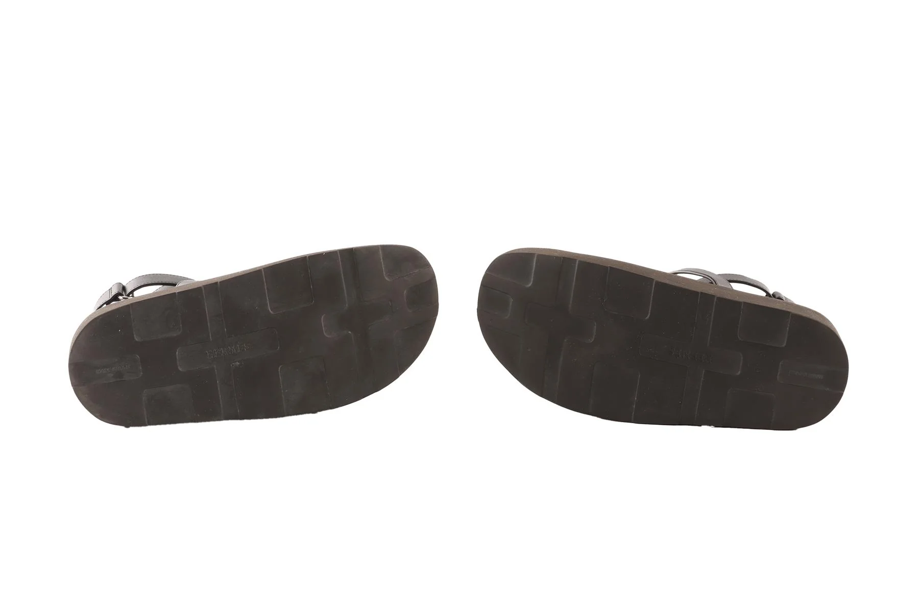 HERMÈS BLACK ENID LEATHER PLATFORM SANDALS EU 36 UK 3 US 6 - Image 6