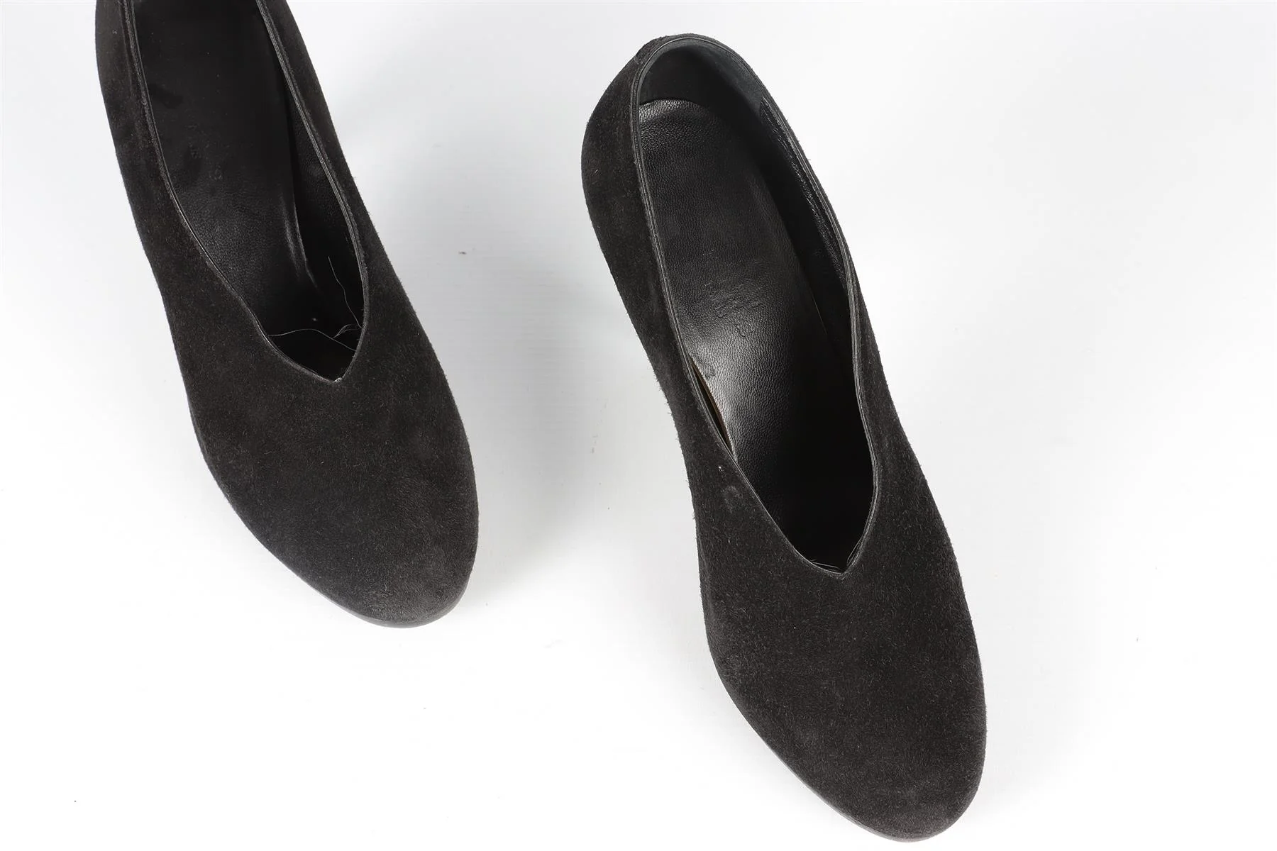 HERMÈS BLACK SUEDE PUMPS EU 38 UK 5 US 8 - Image 4