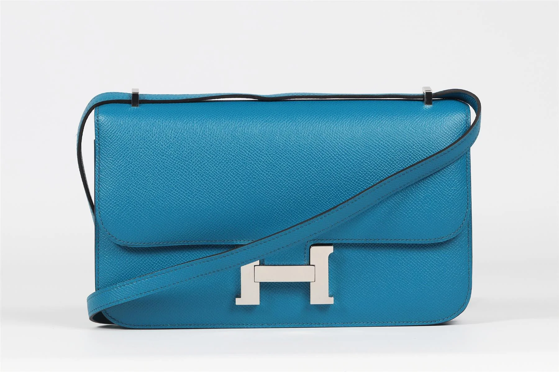 HERMÈS BLUE 2014 CONSTANCE ELAN EPSOM LEATHER SHOULDER BAG - Image 2