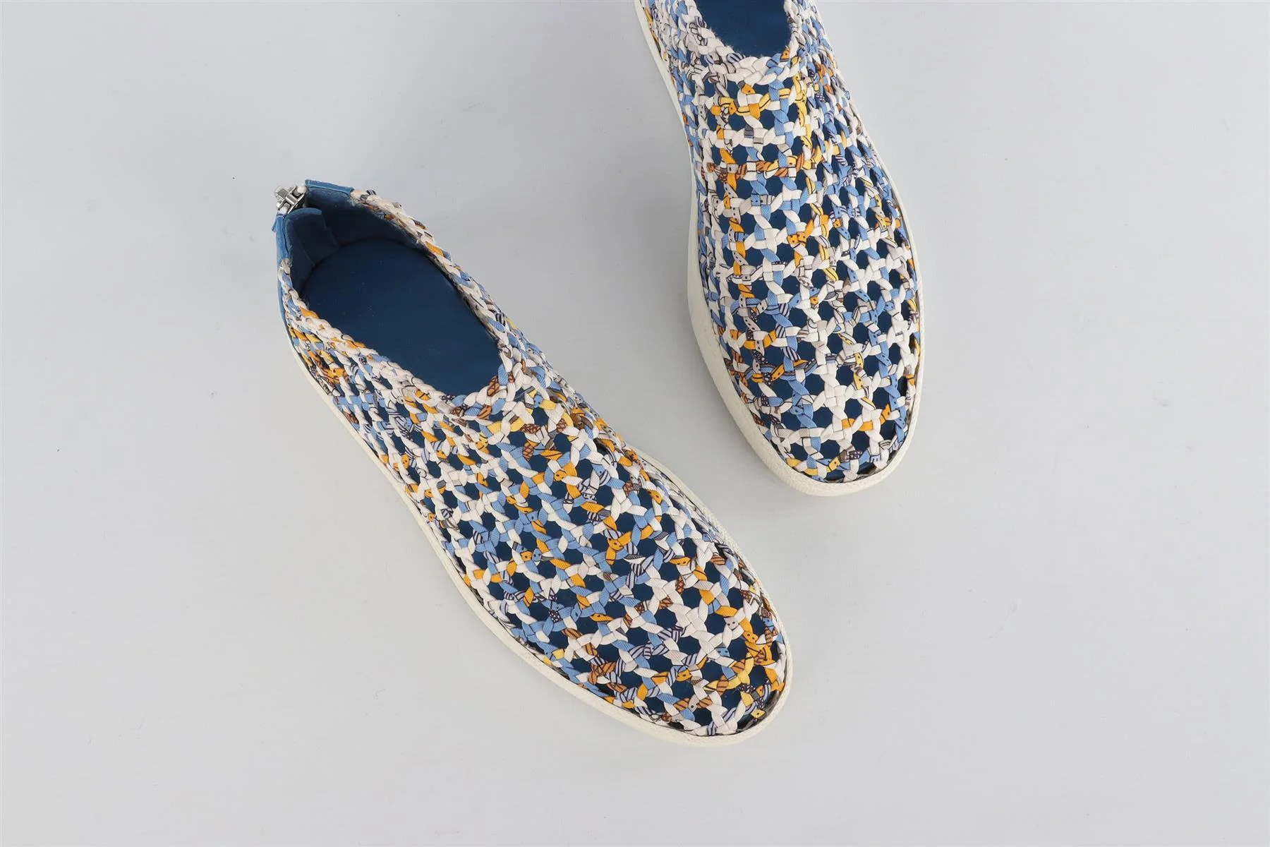 HERMÈS BLUE OXYGENE CLOTH SNEAKERS EU 38 UK 5 US 8 - Image 4