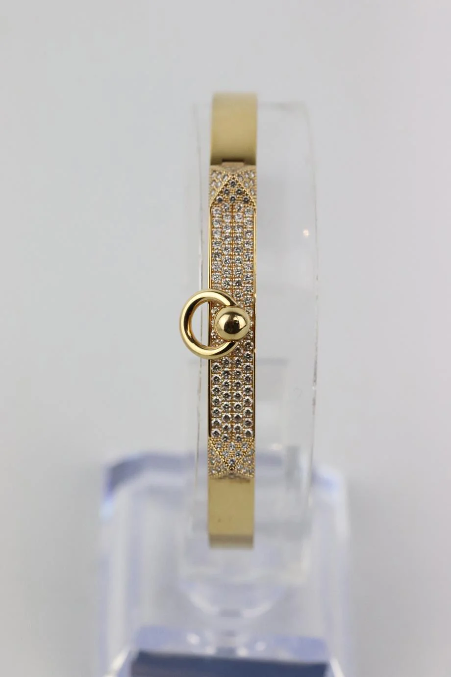 HERMÈS COLLIER DE CHIEN SMALL 18K YELLOW GOLD DIAMOND BRACELET - Image 2