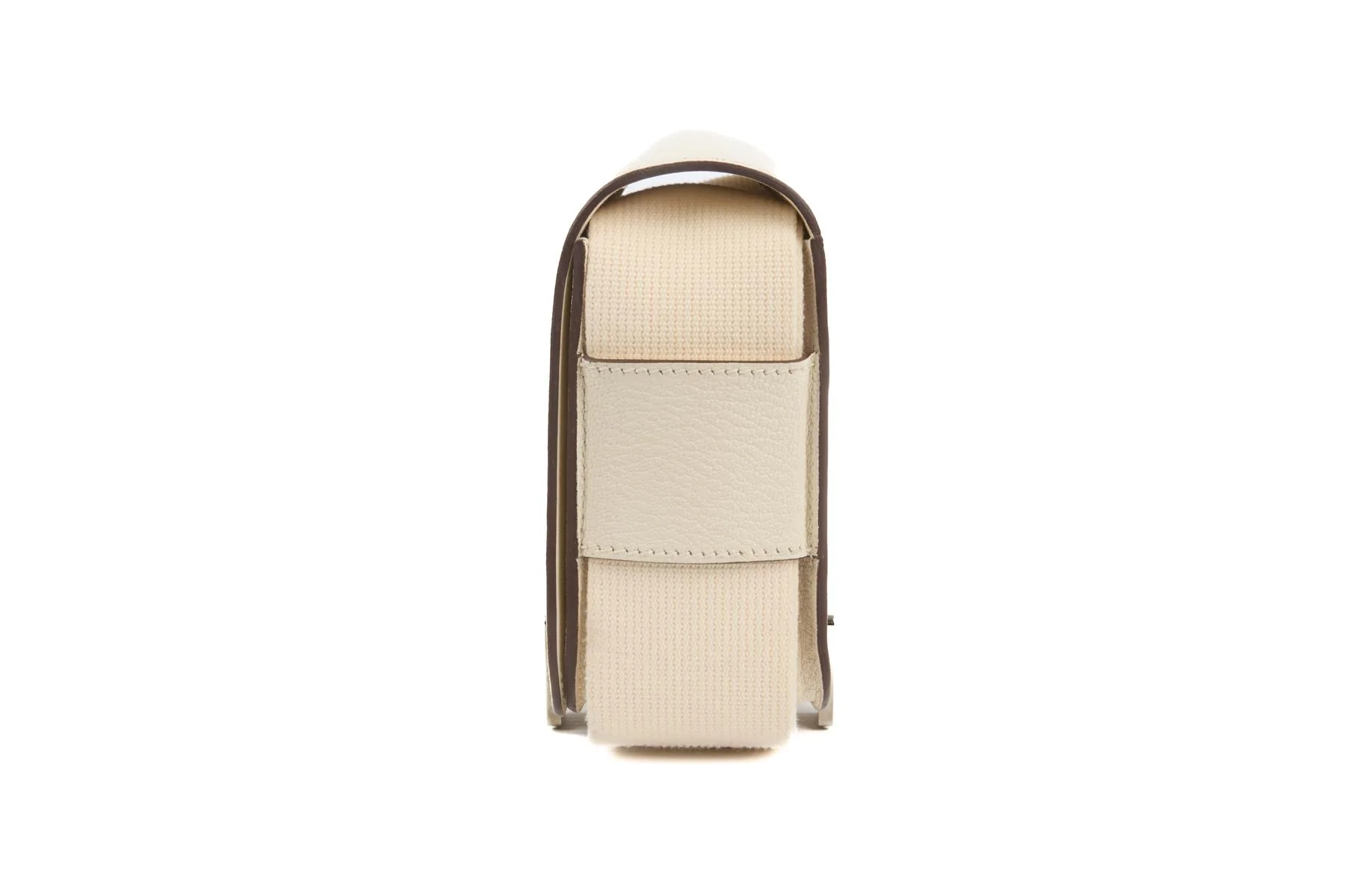HERMÈS CREAM 2022 GETA CHEVRE LEATHER SHOULDER BAG IN NATA - Image 6
