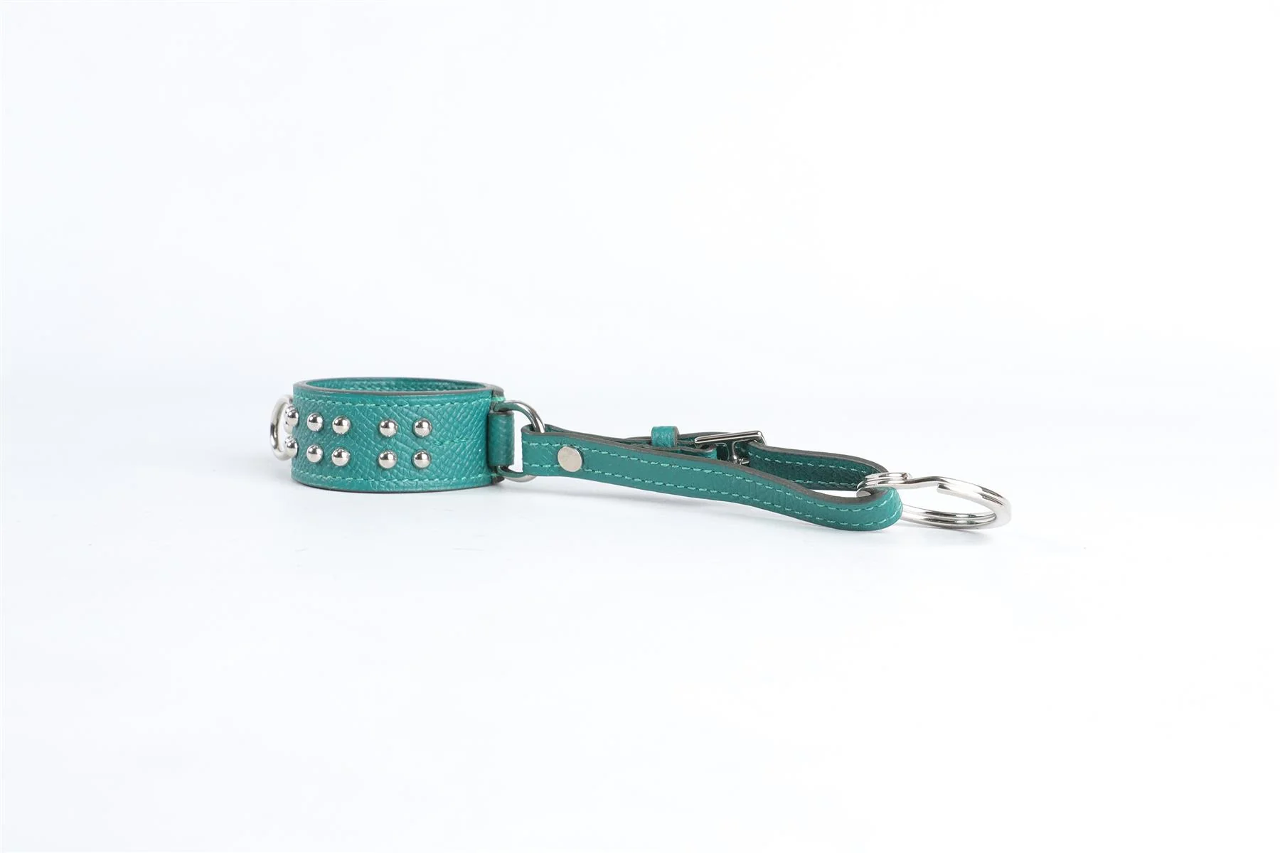 HERMÈS GREEN 2017 COLLIER DE CHIEN EPSOM LEATHER KEYCHAIN - Image 4