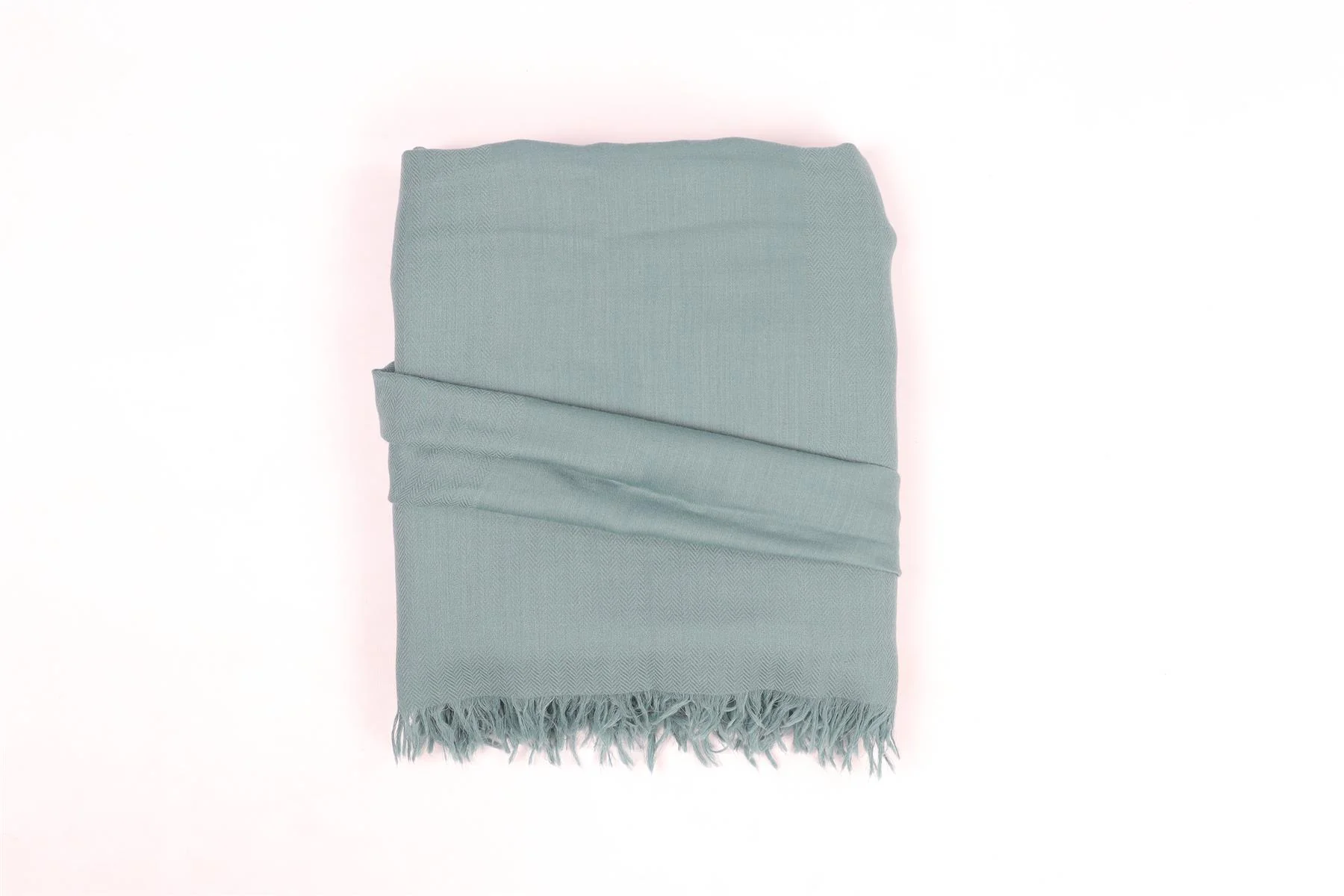HERMÈS GREEN H CASHMERE SCARF ONE SIZE - Image 3
