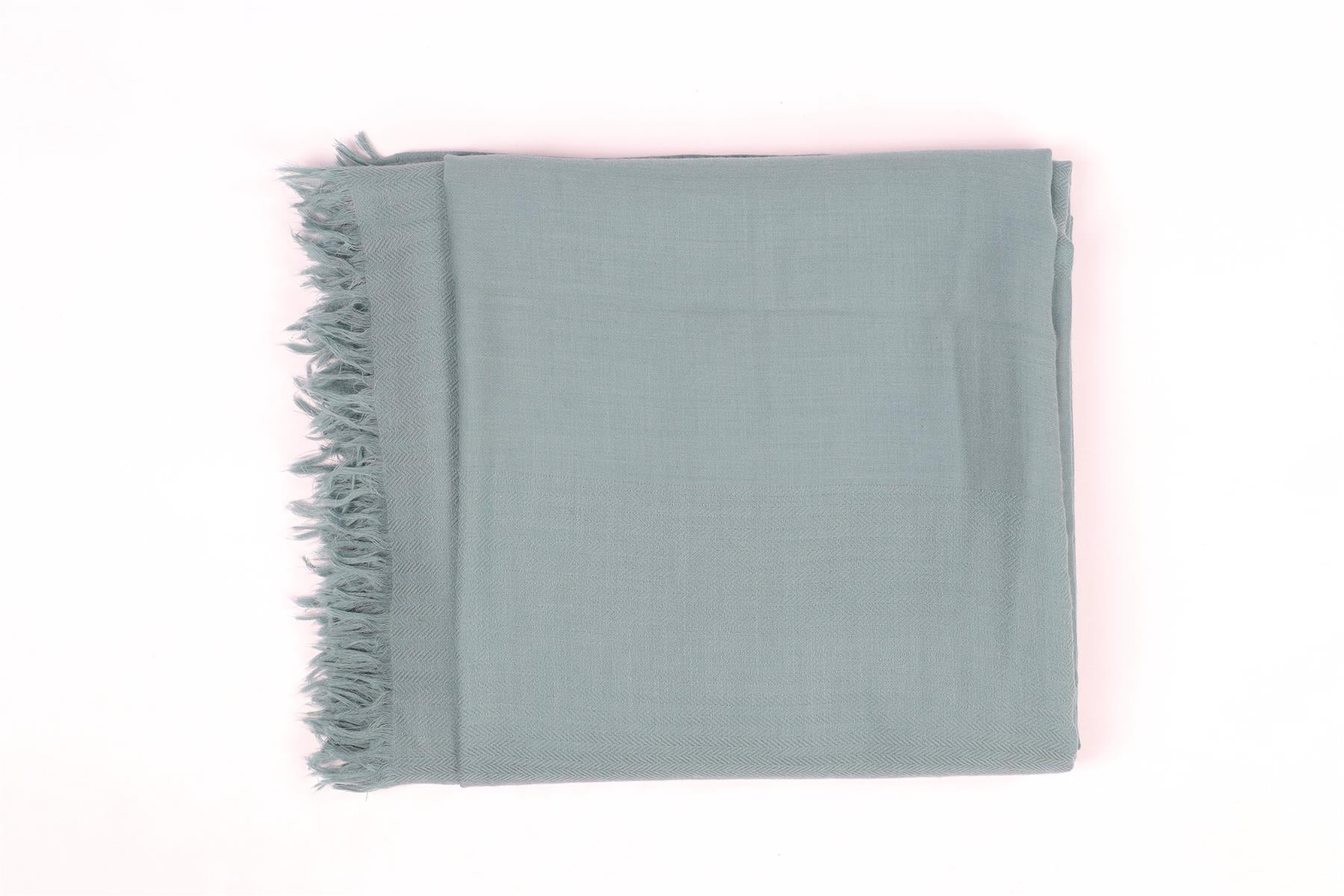 HERMÈS GREEN H CASHMERE SCARF ONE SIZE - Image 5