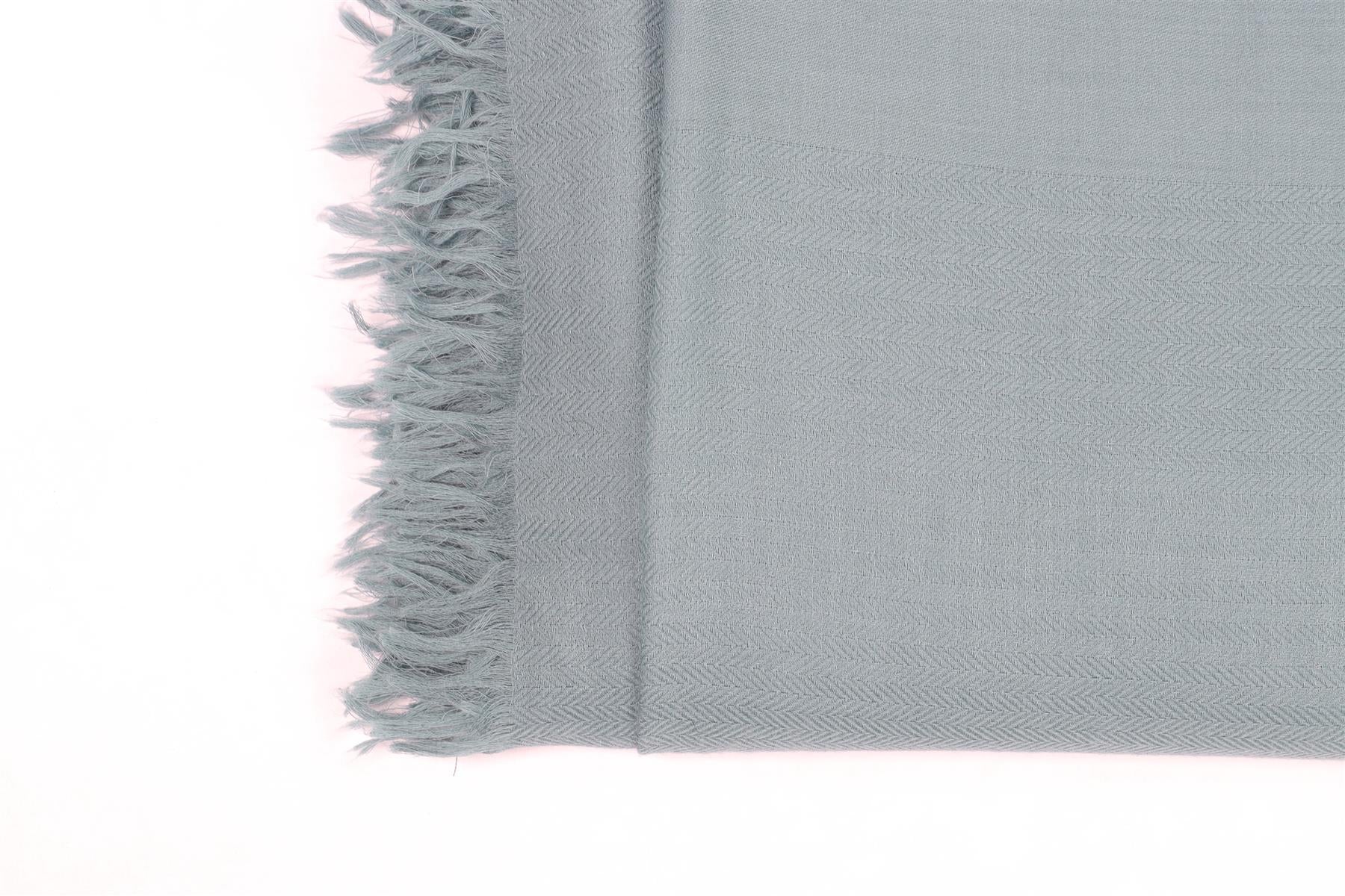 HERMÈS GREEN H CASHMERE SCARF ONE SIZE - Image 6