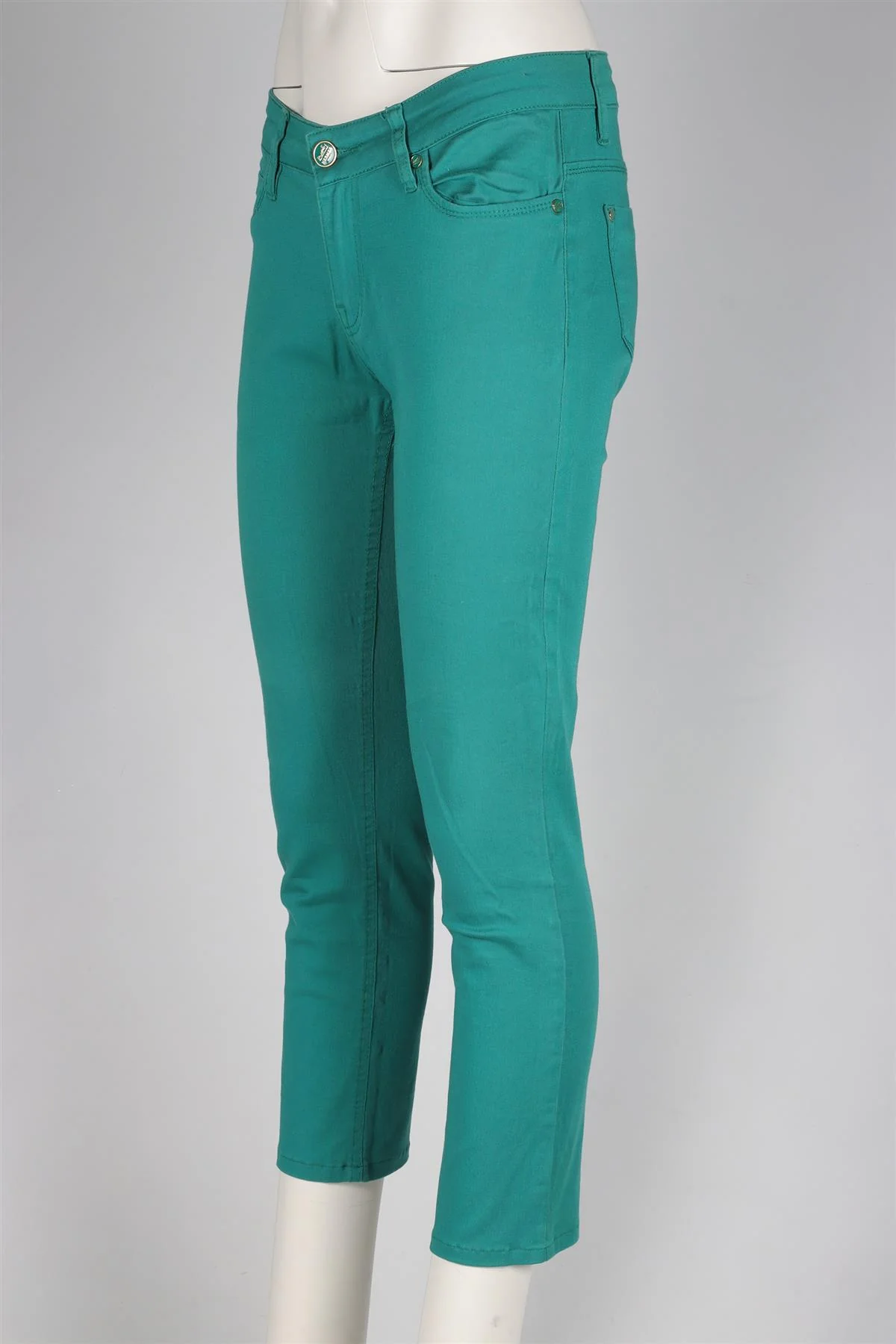 HERMÈS GREEN HIGH RISE SKINNY JEANS W31 UK 12-14 - Image 3