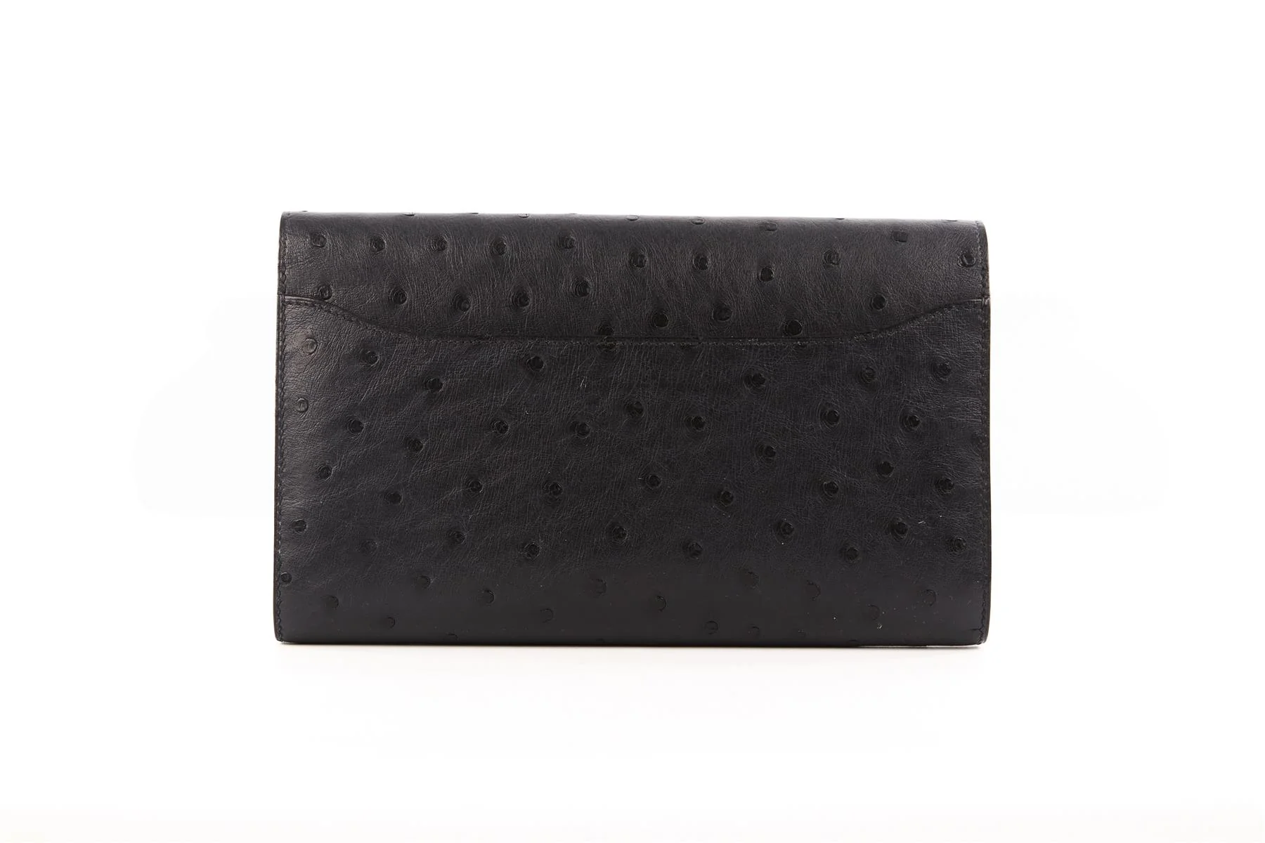 HERMÈS NAVY 2018 CONSTANCE LONG OSTRICH WALLET IN BLEU INDIGO - Image 6