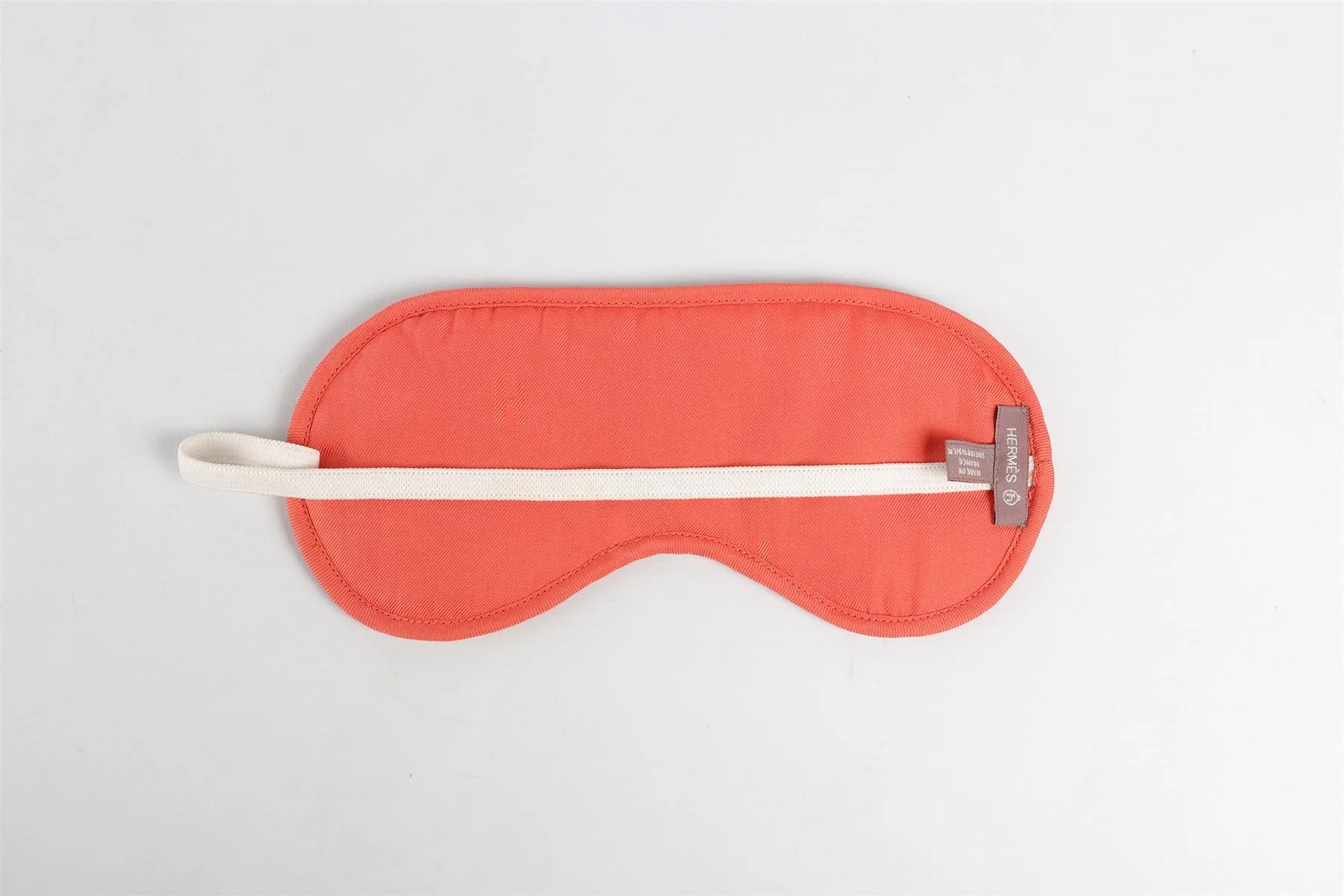 HERMÈS ORANGE PETIT H SILK EYE MASK ONE SIZE - Image 4