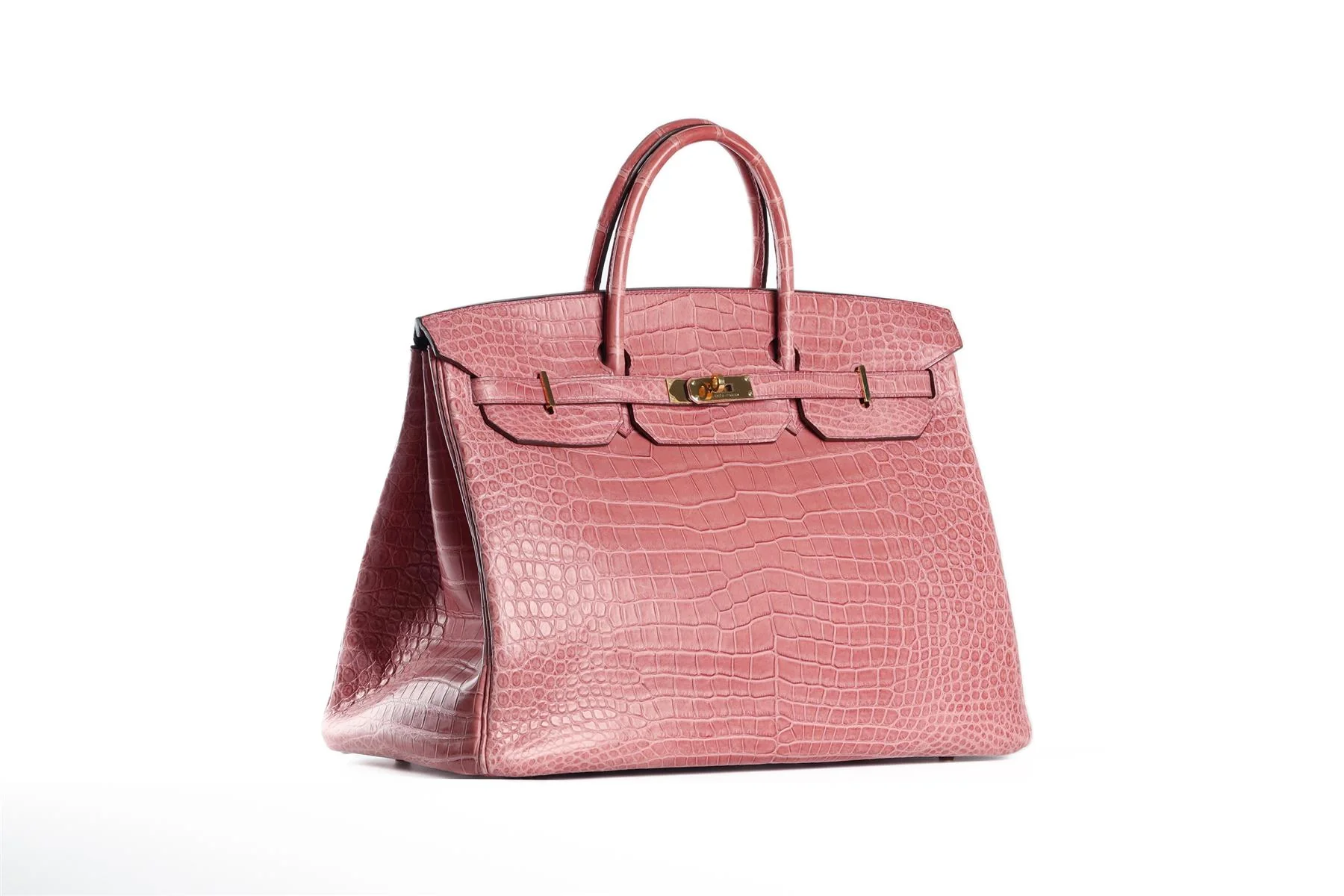 HERMÈS PINK 2013 BIRKIN 40CM MATTE ALLIGATOR LEATHER BAG - Image 3
