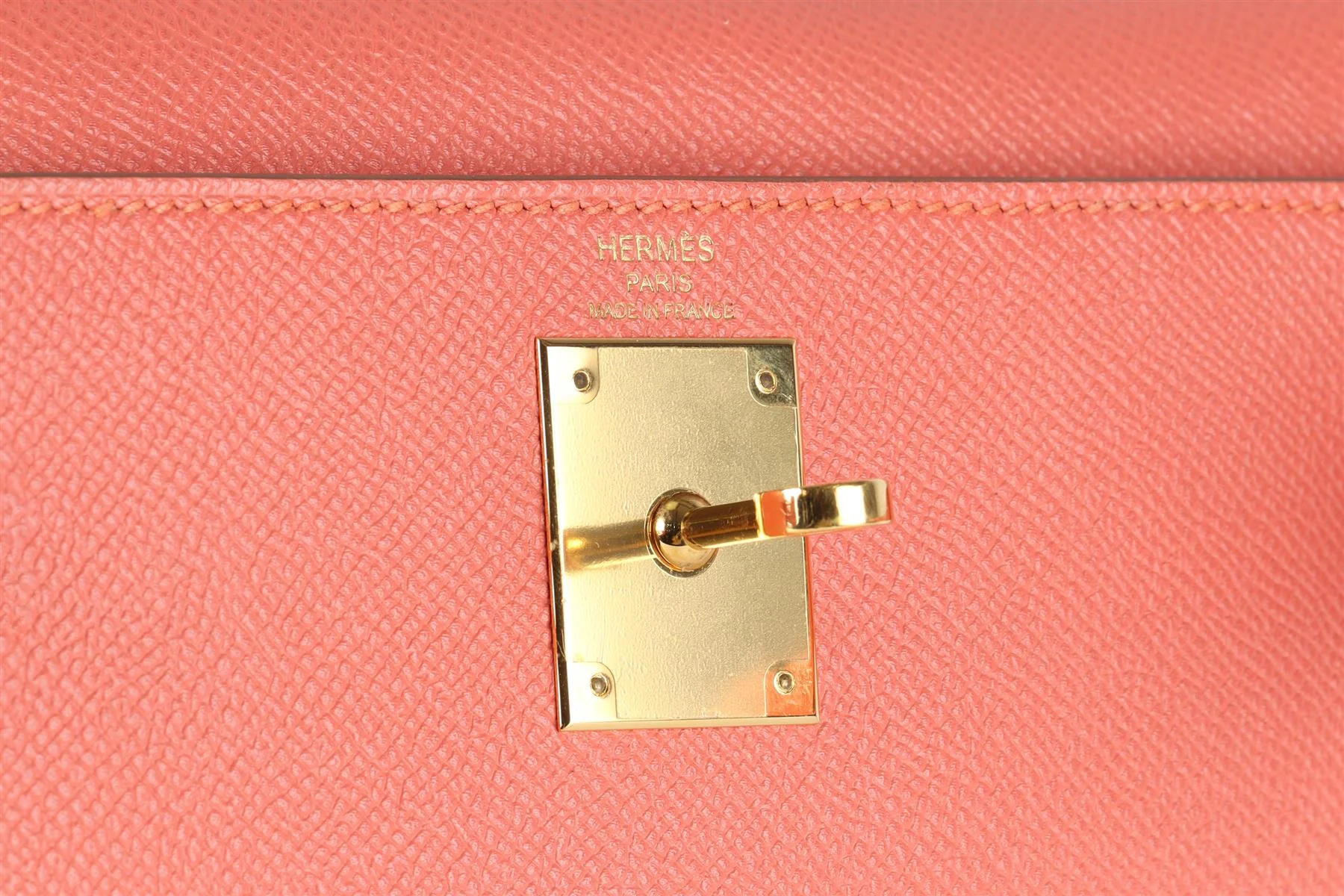 HERMÈS PINK 2014 KELLY SELLIER 28 CM EPSOM LEATHER BAG IN FLAMINGO - Image 11