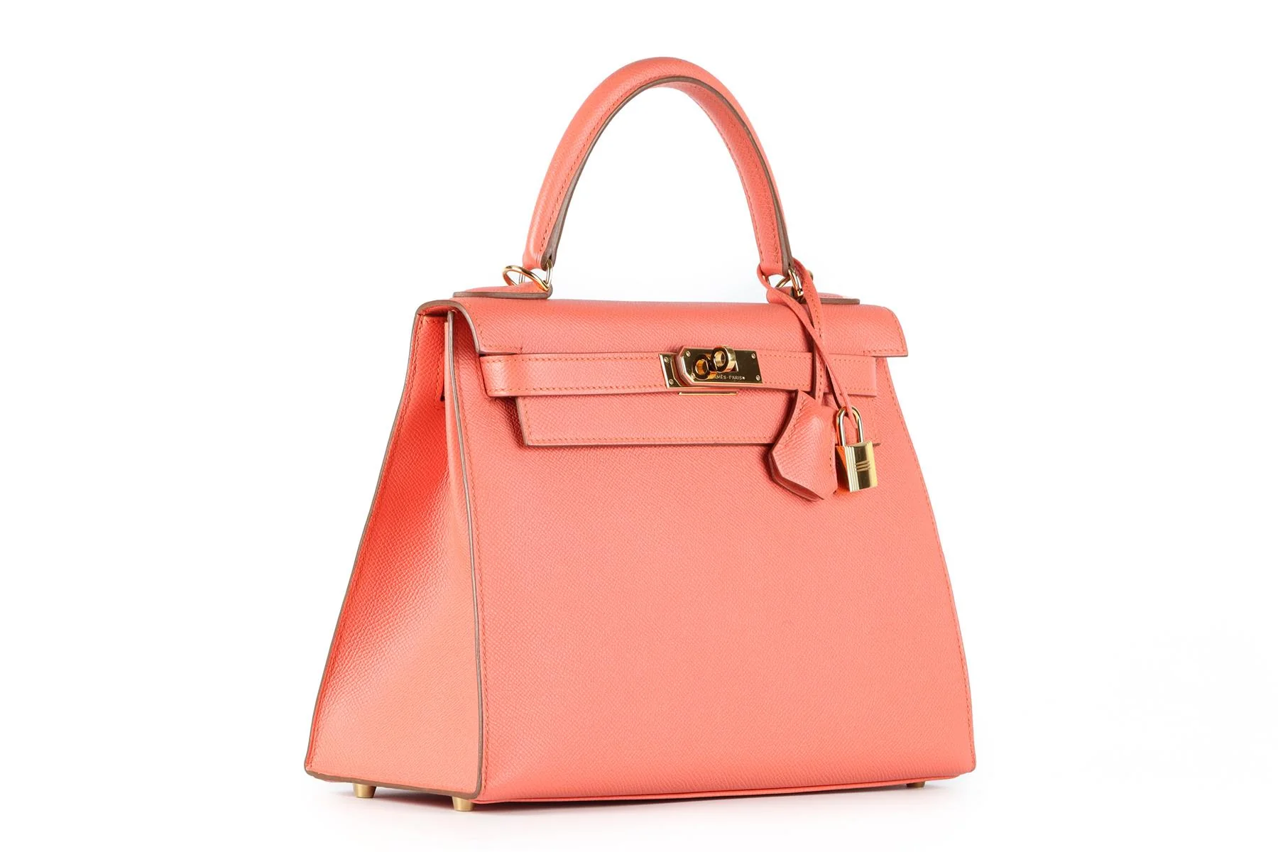 HERMÈS PINK 2014 KELLY SELLIER 28 CM EPSOM LEATHER BAG IN FLAMINGO - Image 3