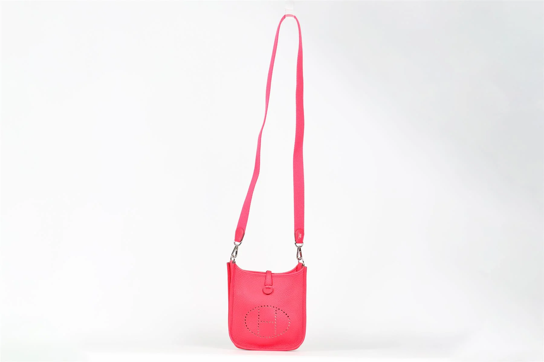 HERMÈS PINK 2018 EVELYNE 16CM CLEMENCE LEATHER SHOULDER BAG - Image 3