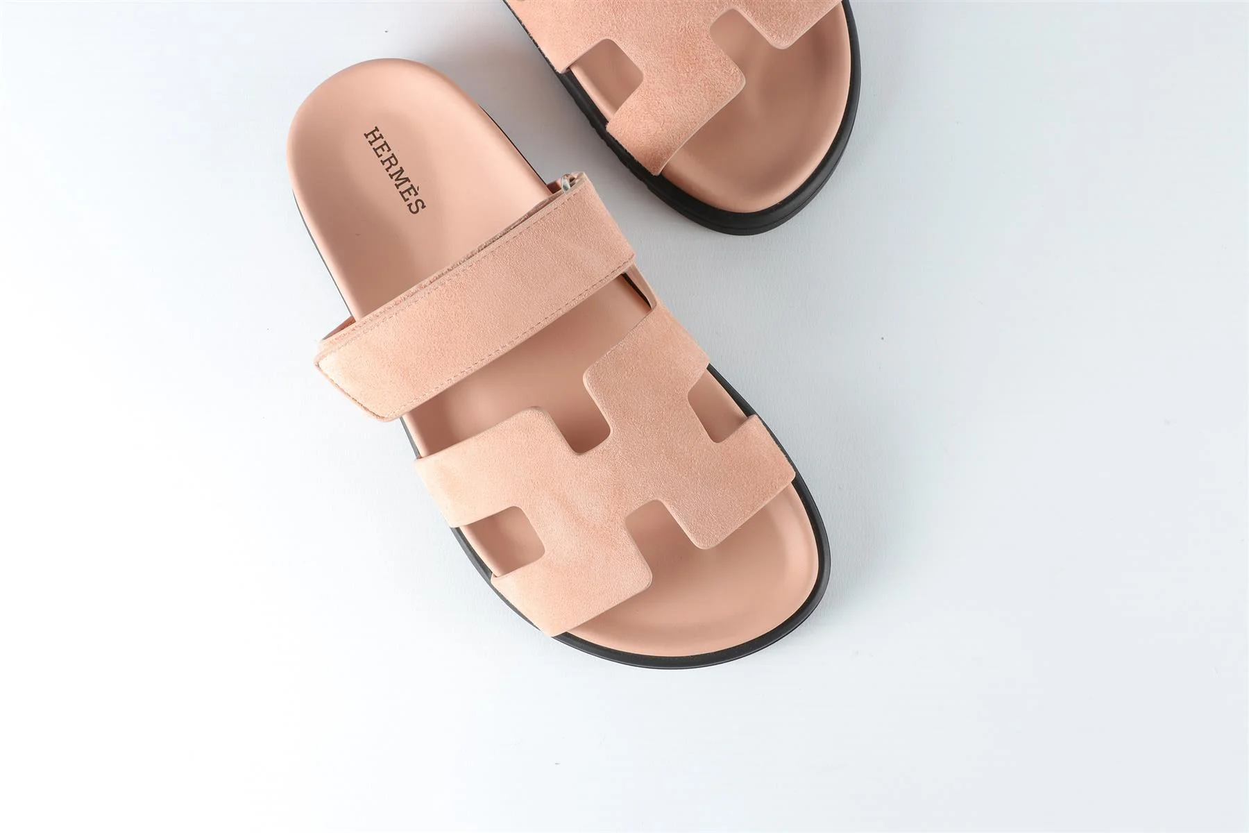 HERMÈS PINK CHYPRE SUEDE SANDALS EU 36 UK 3 US 6 - Image 4