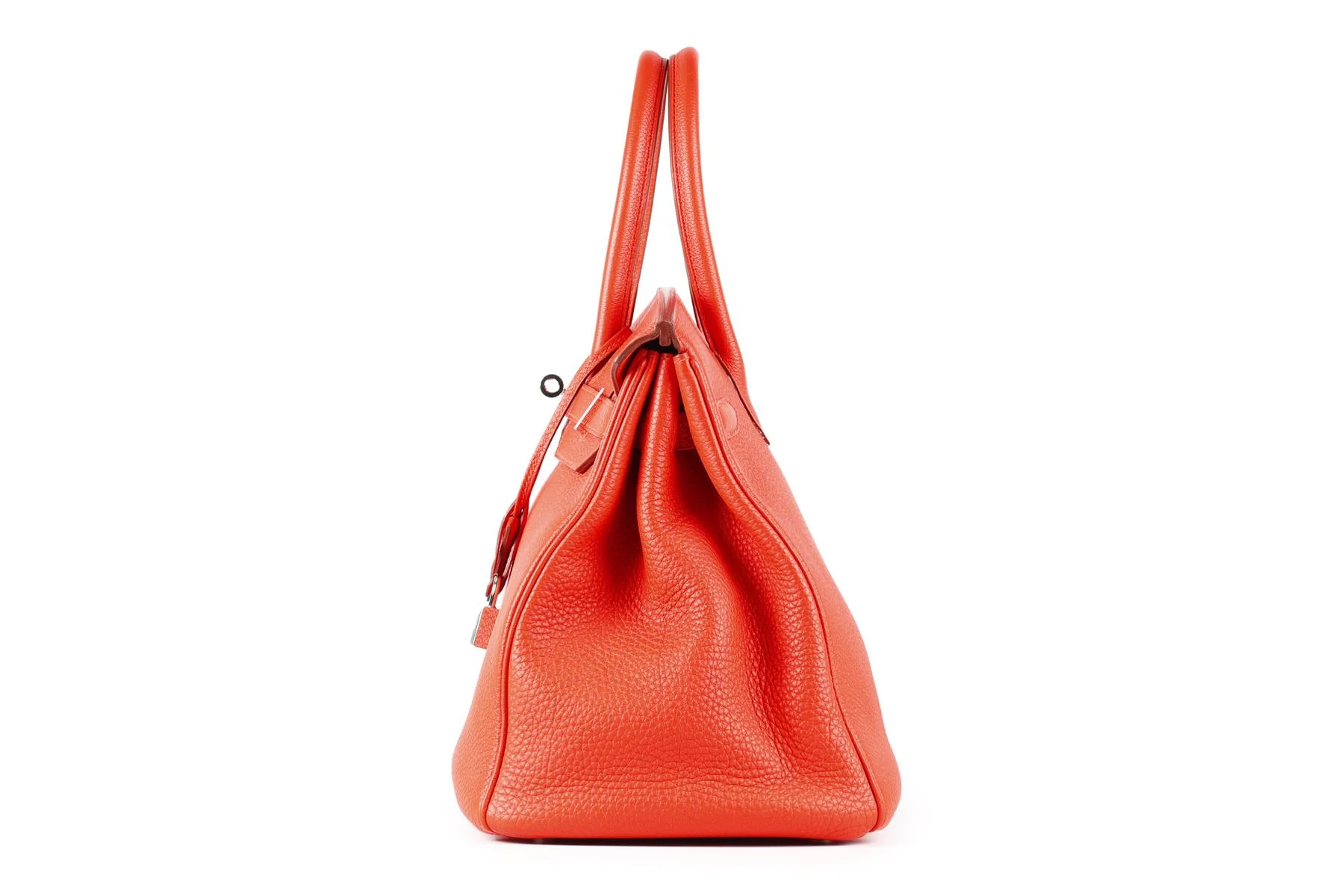 HERMÈS RED 2013 BIRKIN 35 CM TOGO LEATHER BAG IN CAPUCINE - Image 5