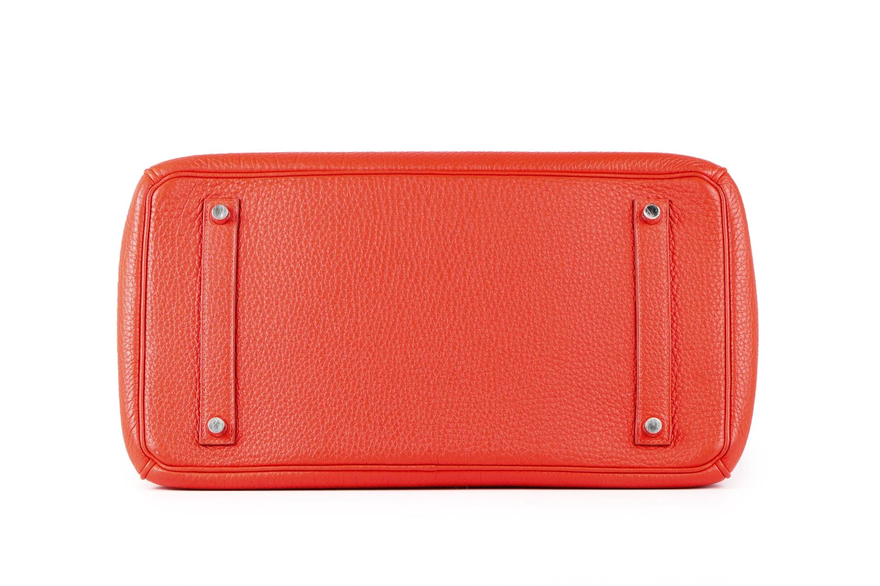 HERMÈS RED 2013 BIRKIN 35 CM TOGO LEATHER BAG IN CAPUCINE - Image 7