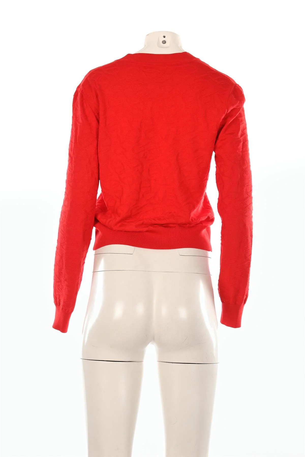 HERMÈS RED 2024 SILK CARDIGAN FR 40 UK 12 - Image 4