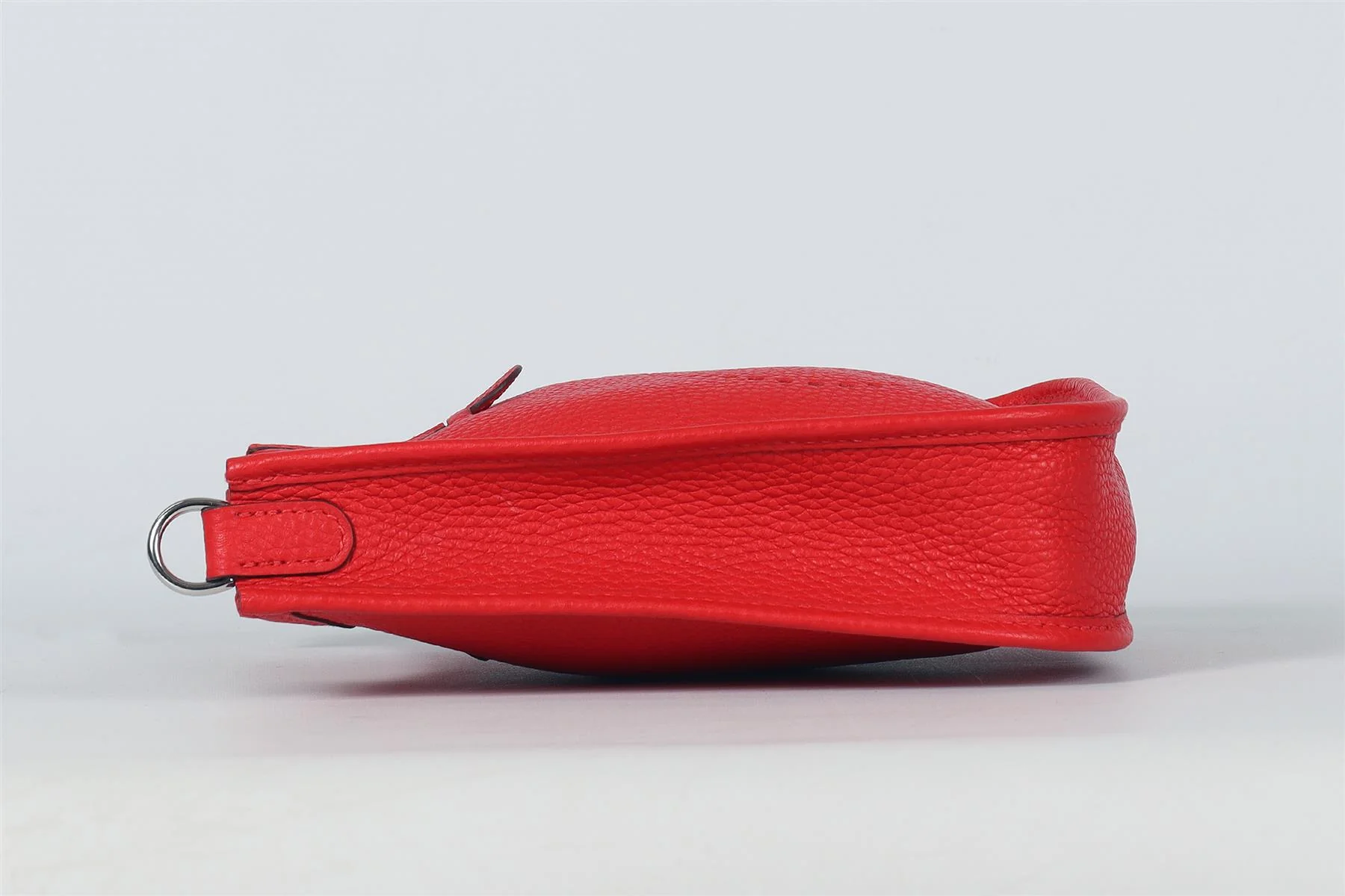 HÉRMES RED EVELYNE 17CM TOGO LEATHER SHOULDER BAG - Image 5