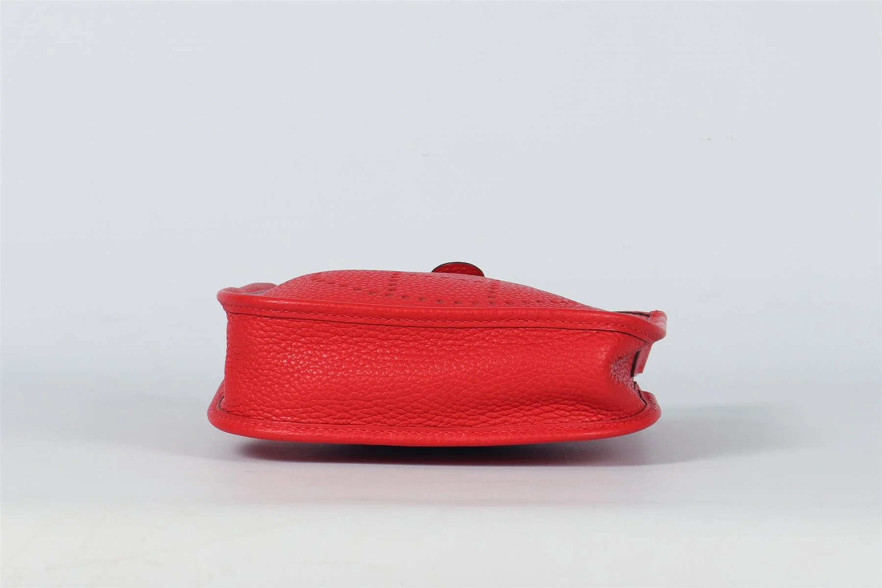 HÉRMES RED EVELYNE 17CM TOGO LEATHER SHOULDER BAG - Image 8
