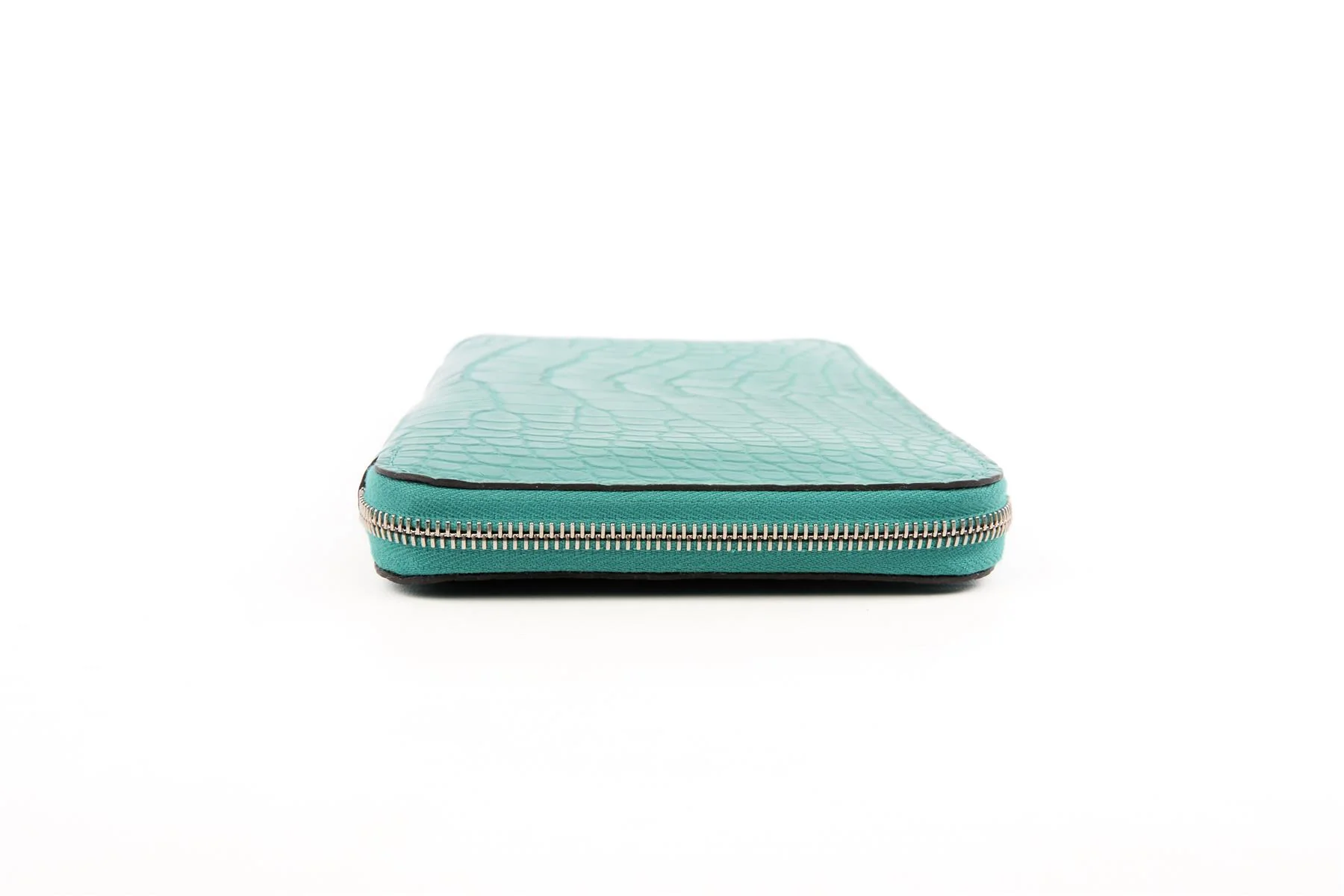 HERMÈS TURQUOISE 2017 AZAP CLASSIC MATTE ALLIGATOR MISSISSIPPIENSIS WALLET - Image 5