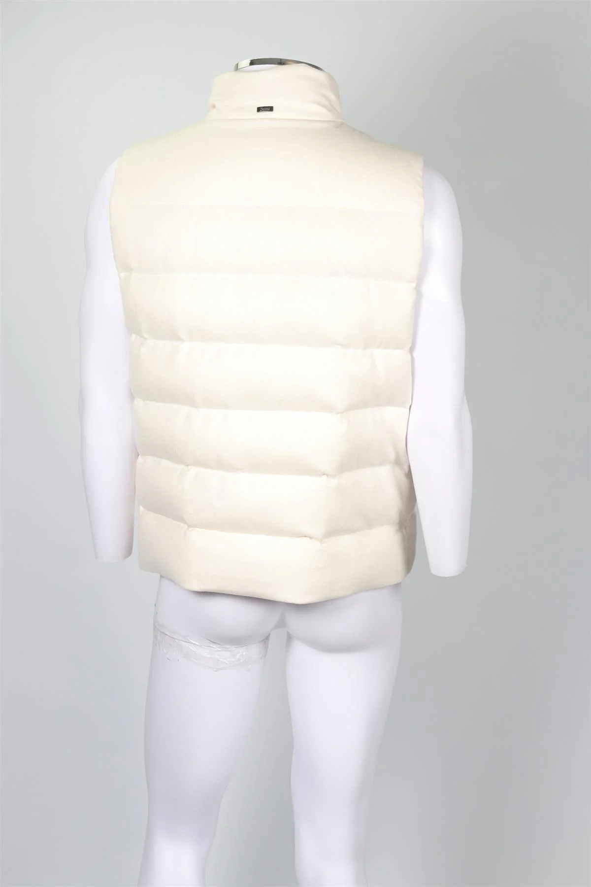 HERNO WHITE MEN'S PADDED CASHMERE GILET IT 50 UK/US CHEST 40 - Image 4