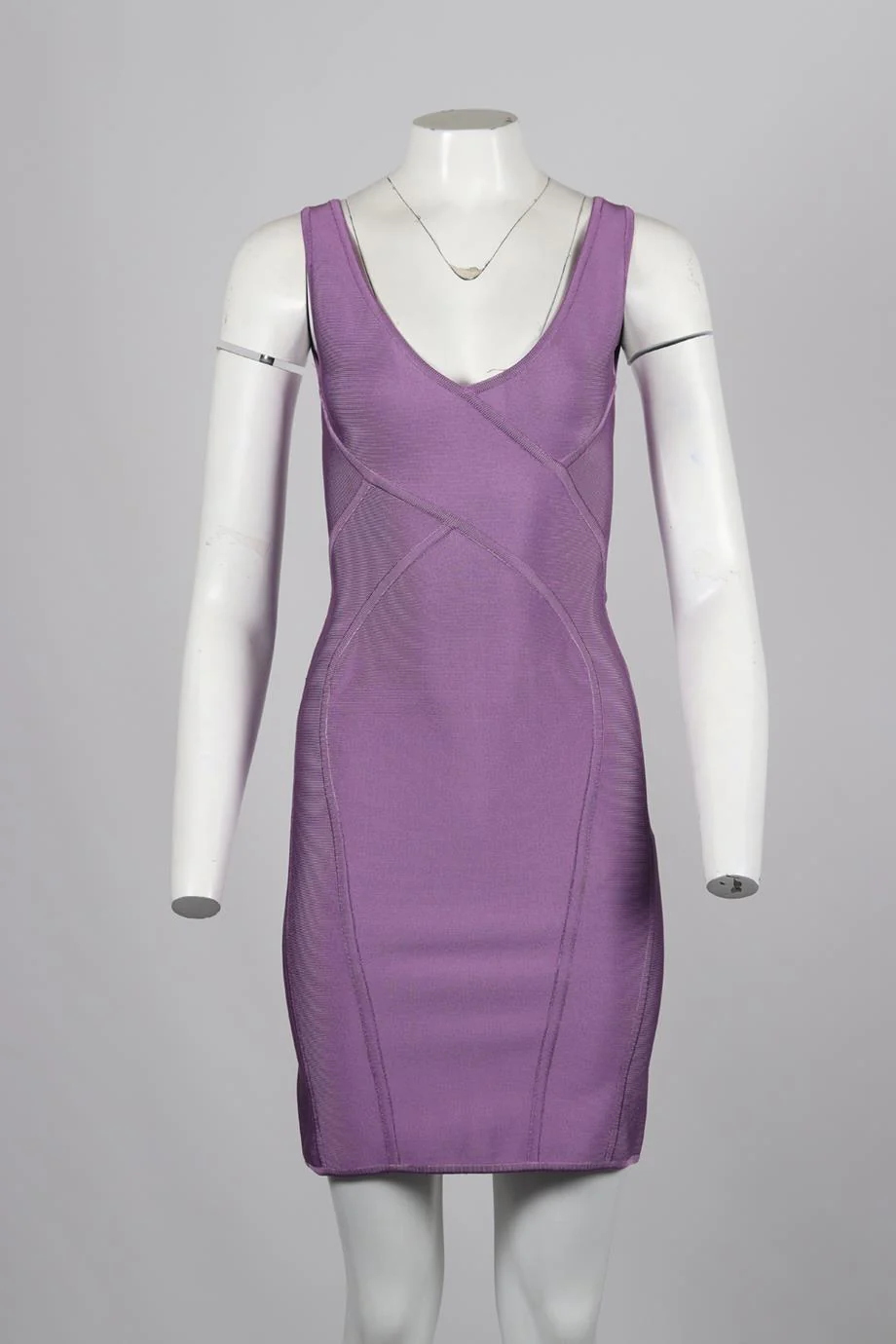 HERVÉ L. LEROUX STRETCH KNIT MINI DRESS FR 40 UK 12 - Image 2