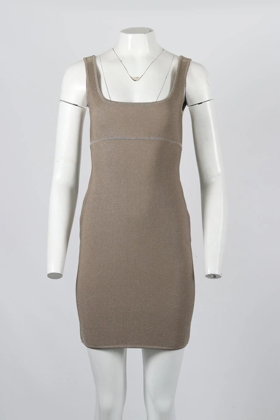 HERVE L LEROUX STRETCH KNIT MINI DRESS FR 40 UK 12 - Image 2