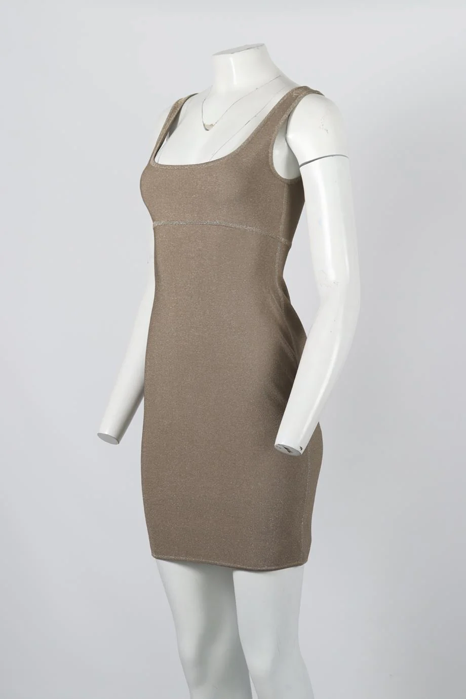 HERVE L LEROUX STRETCH KNIT MINI DRESS FR 40 UK 12 - Image 3