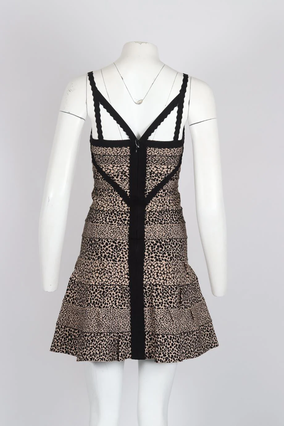 HERVÉ LEGER BANDAGE MINI DRESS SMALL - Image 4